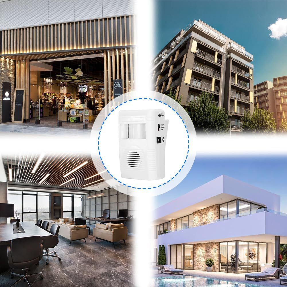 Entry Welcome Sensor, Doorbell Human Body Induction Infrared Sensor Door Greeting Doorbell Motion Detector Alarm for Home Shop Store Garage Driveway Mailbox Alert Visitor Bell (Batteries Not Included) image number 6