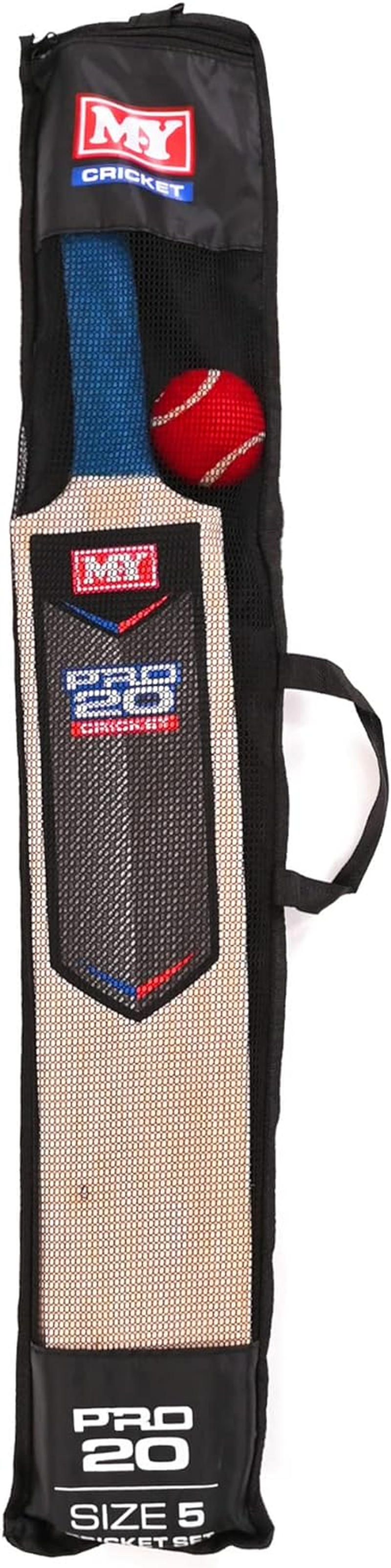 Size 5 Cricket Set in Mesh Carry Bag "M.Y" image number 4