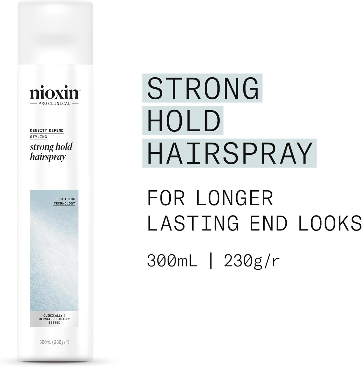 Nioxin Density Defend Styling Strong Hold Hairspray, 300Ml / 230G image number 3