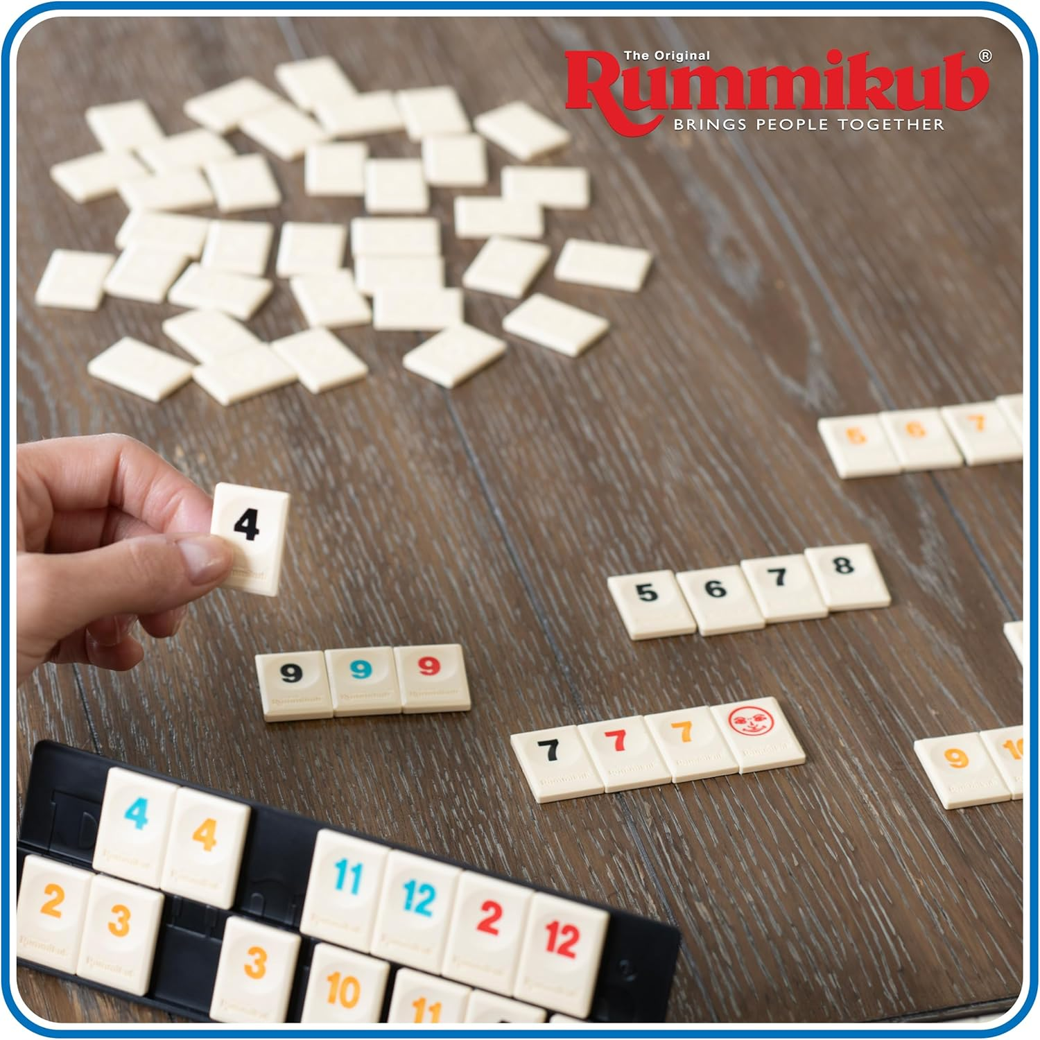 Goliath Toys Rummikub Compact Travel Edition, Travel Game from 6 Years, Board Game for 2 to 4 Players