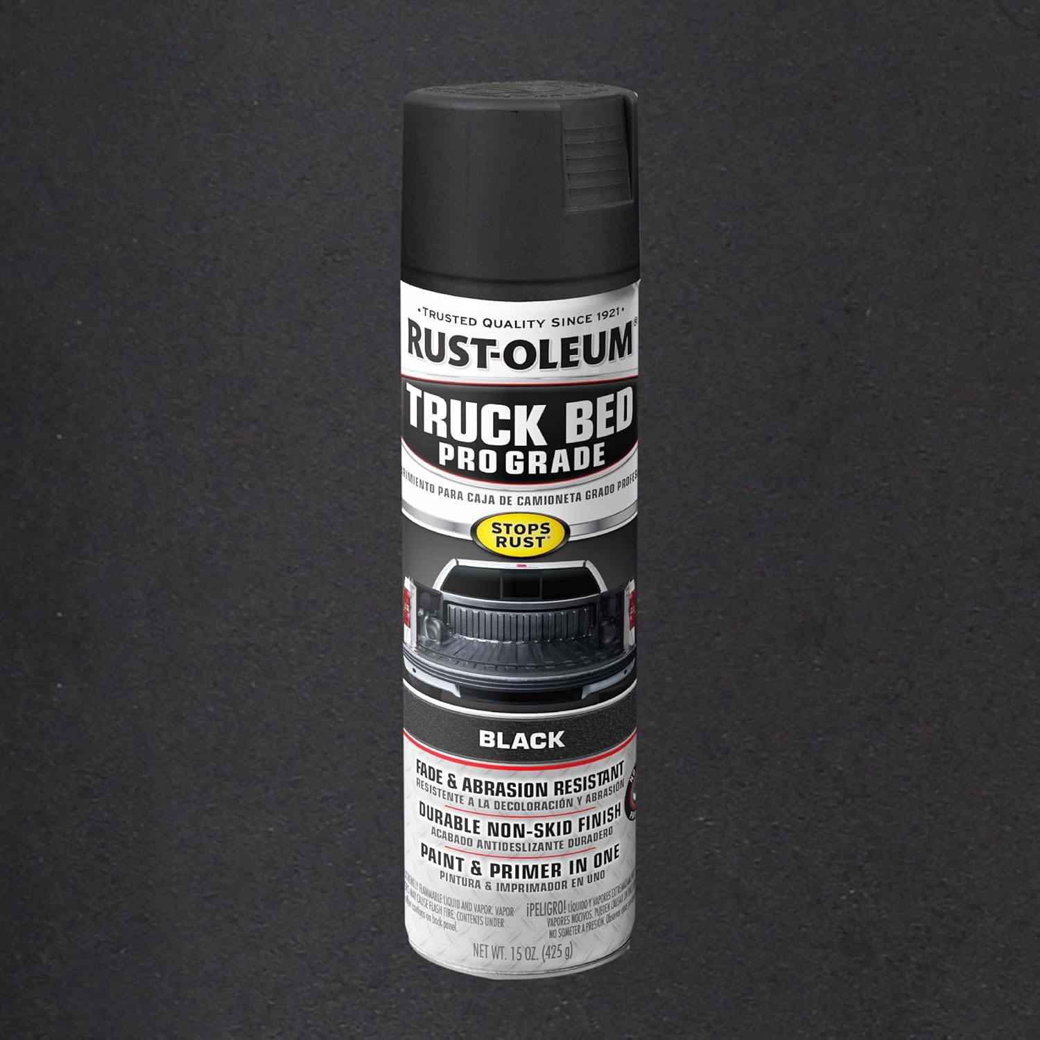 Rust-Oleum 272741 Automotive Professional Grade Truck Bed Coating Spray, 15 Oz, Matte Black