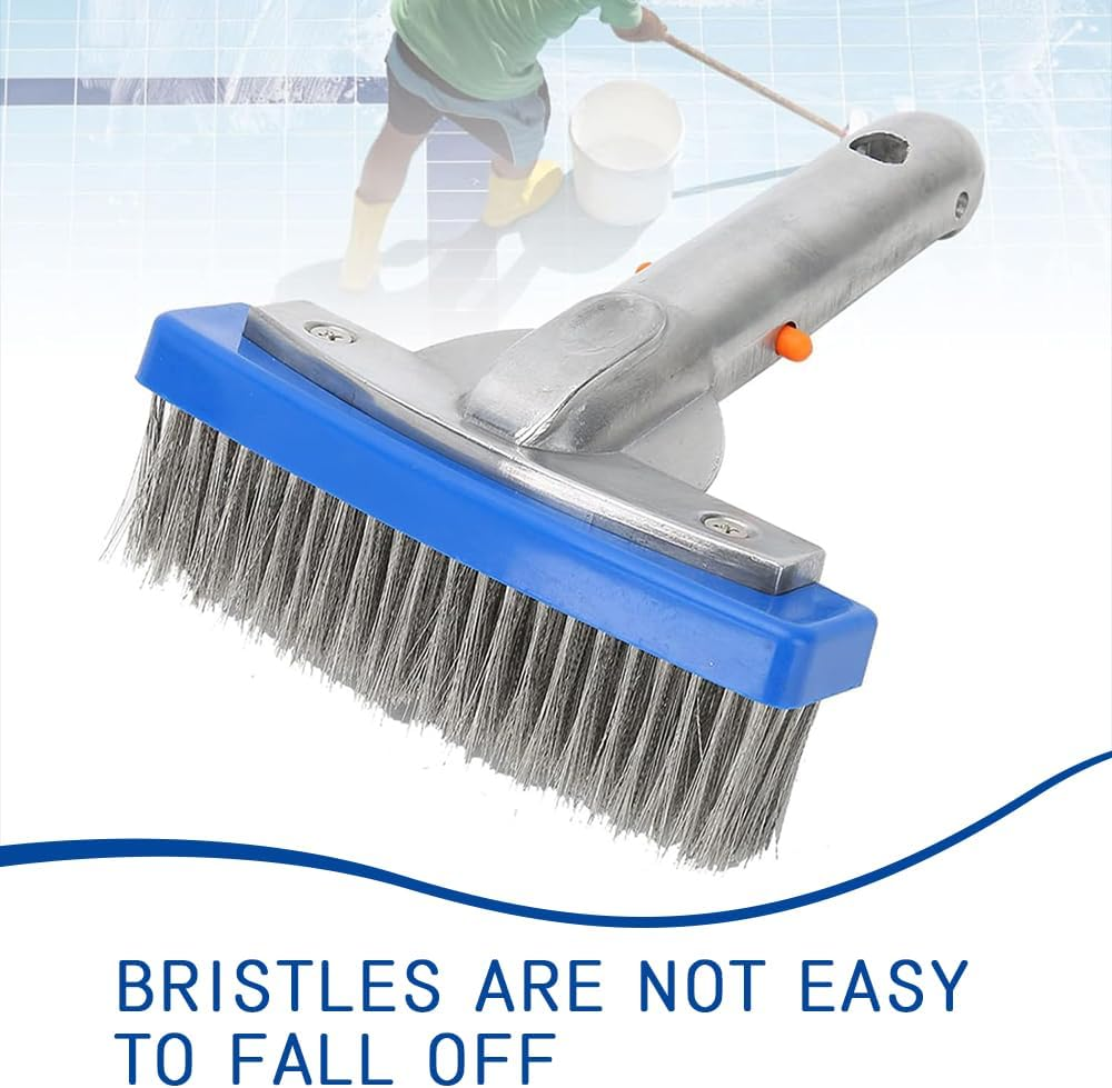 2 Pack Pool Brush Head,Pool Wire Cleaning Brush,Swimming Pools Cleaning Supplies,Swimming Algae Brush,Removes Stubborn Stains from Pools,Steps,Walls,Tiles