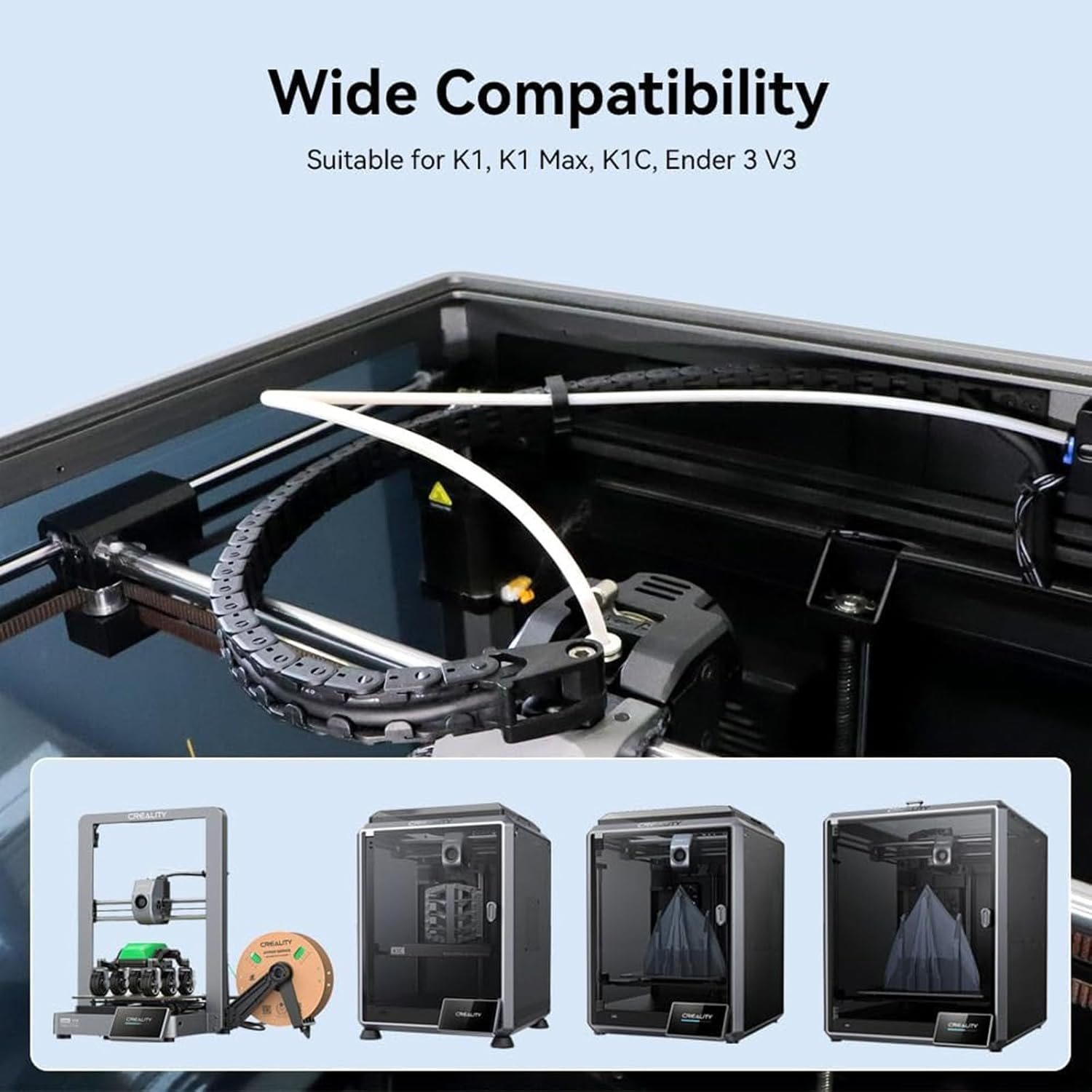 LEOWAY 5M PTFE Teflon Tube 2.5Mm Id/4.0Mm OD, PTFE Bowden Tubing for 1.75Mm Filament,Compatible with K1C, K1 Max, K1, Ender 3 V3 3D Printer image number 2