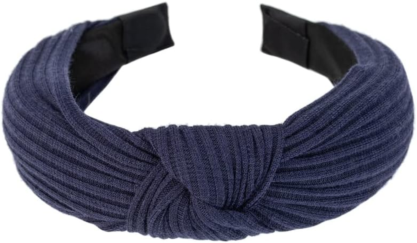 Headbands for Women'S Hair Flower Printed Fabric Hair Band Elastic Knot Head Band Hair Accessories for Women Girl (6Plaincolor2) image number 1