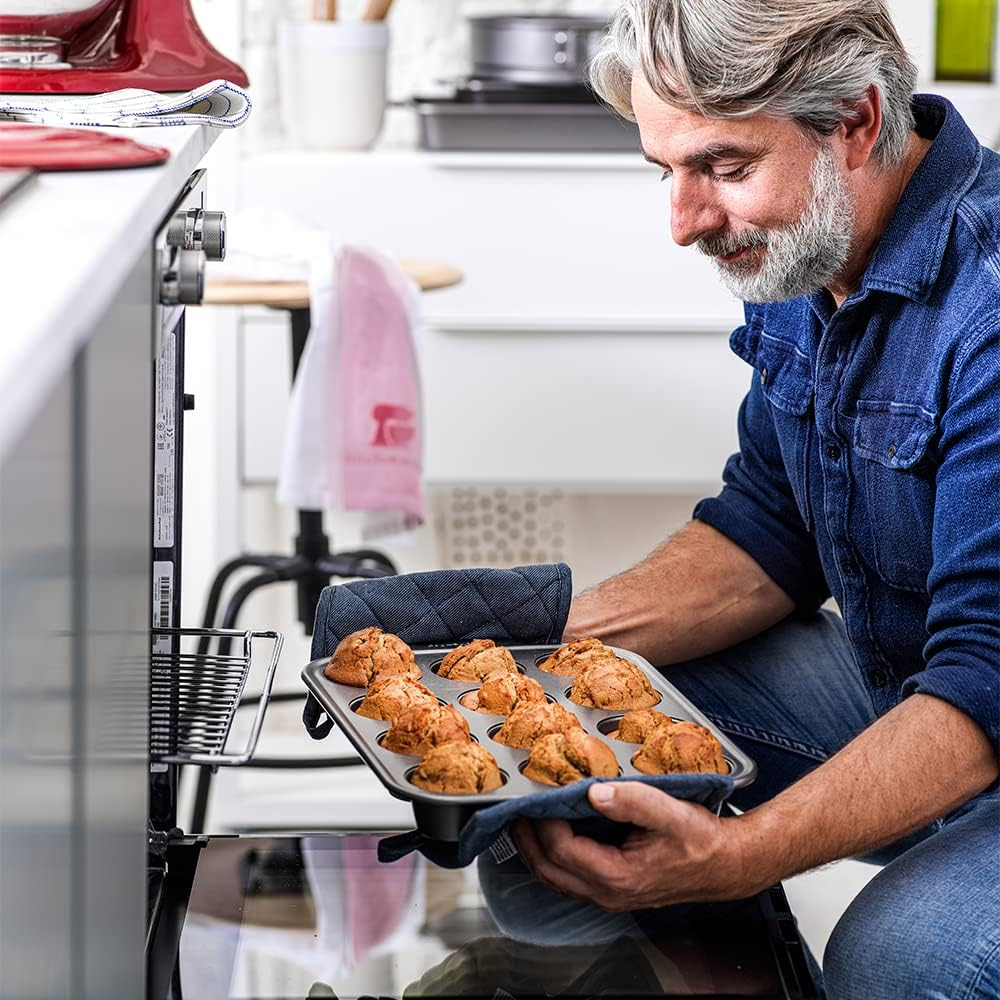 Kitchenaid Non-Stick Aluminized Steel Bakeware Set, 5 Piece, Grey