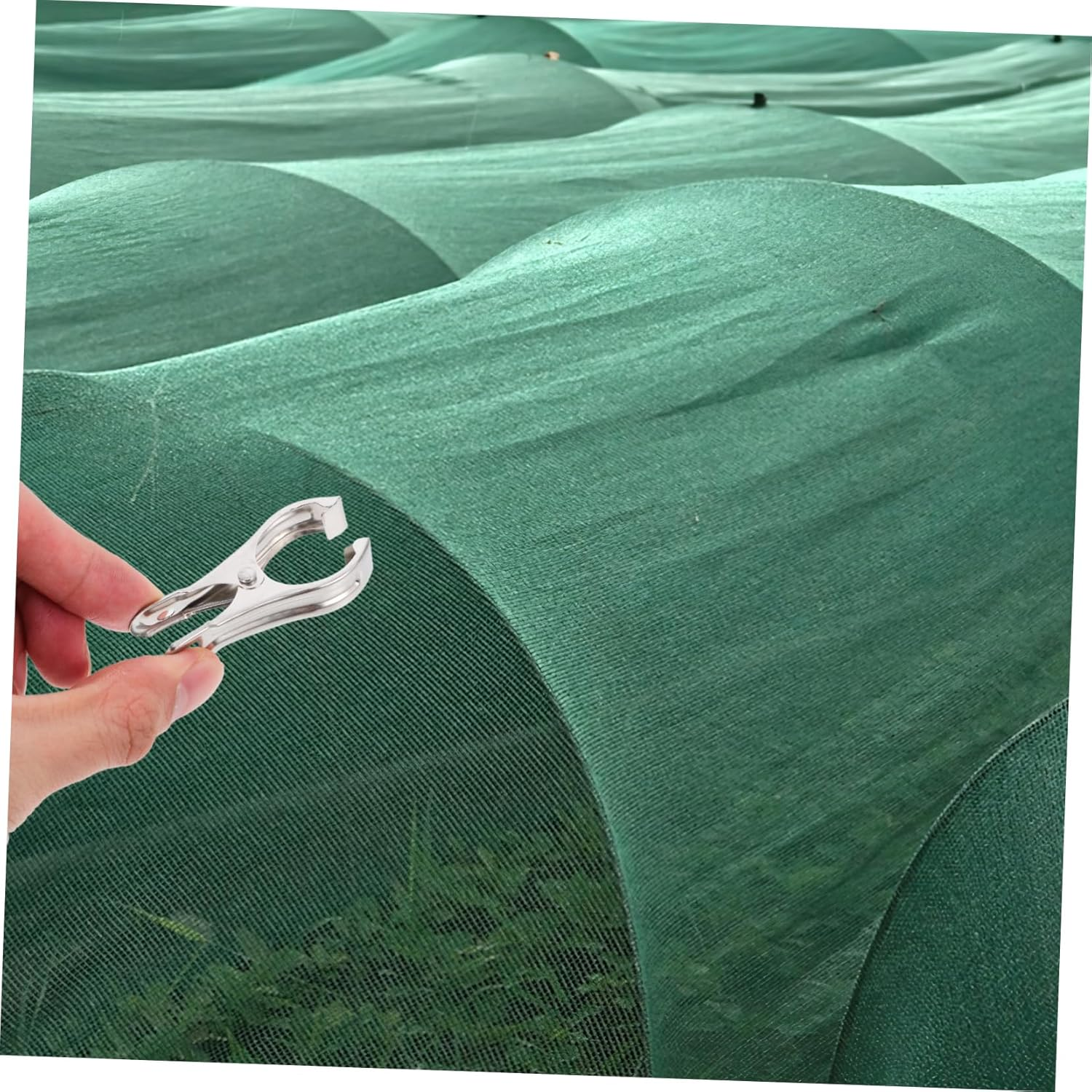 BEBEMOKO 36Pcs Multi-Functional Plant Support Clips Windproof Clamps for Gardening Greenhouse Film Shade Clip Heavy Duty Lock Grip image number 1