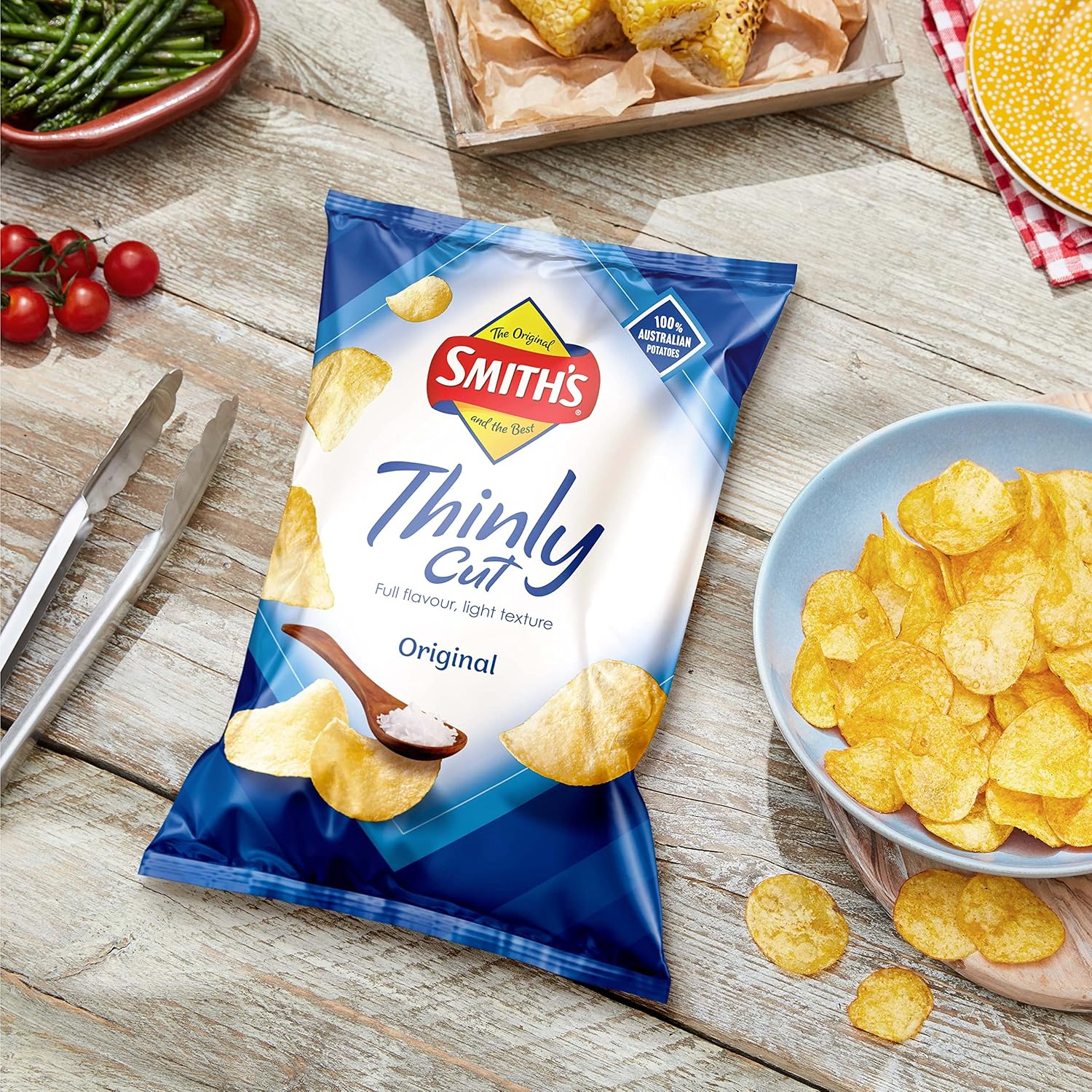 Smith&rsquo;S Thinly Cut Potato Chips Share Pack Original 175G