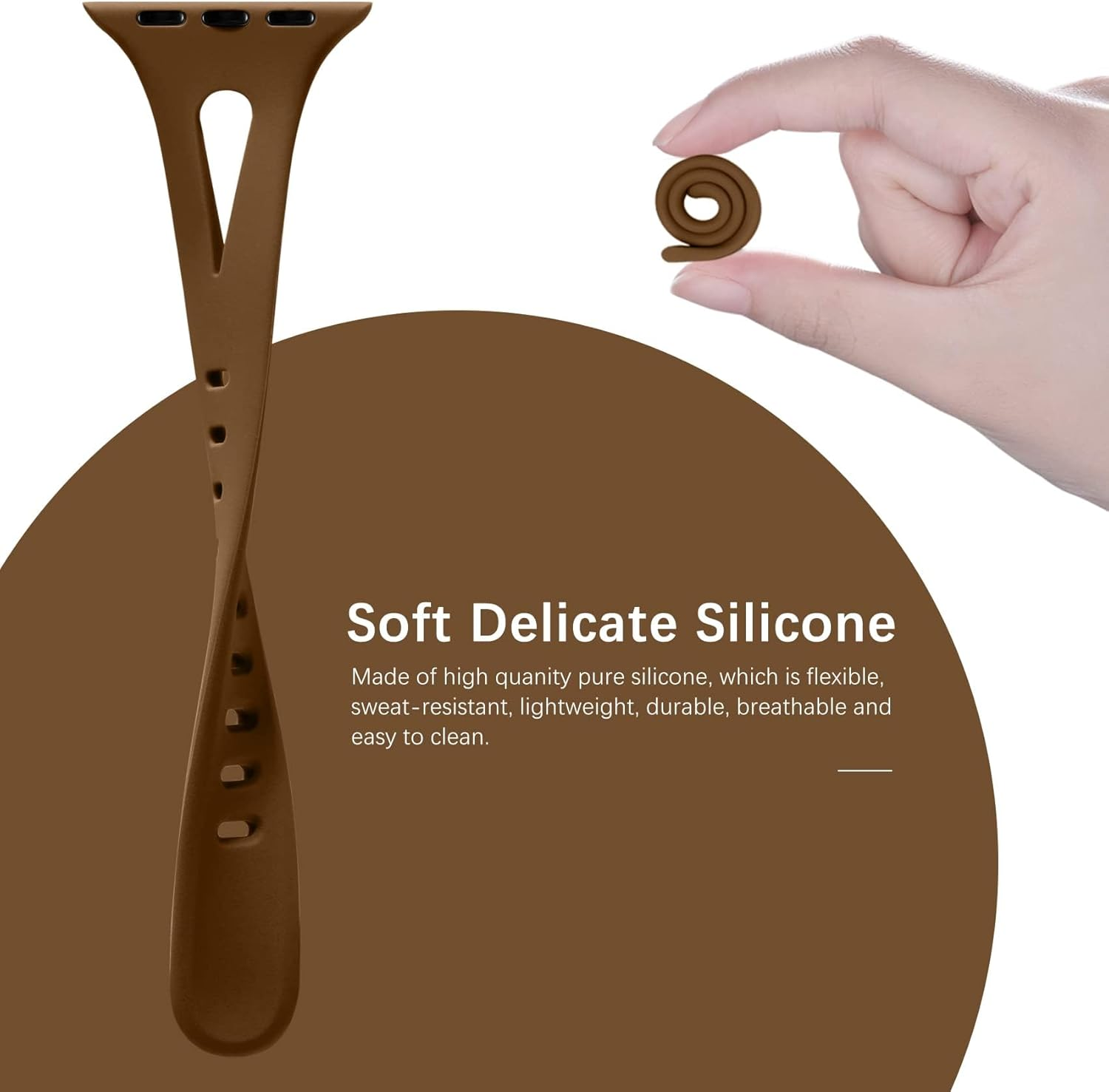 Getino 4 Pack Slim Bands Compatible with Apple Watch Band for Women 38Mm 40Mm 41Mm 42Mm 44Mm 45Mm 46Mm 49Mm, Soft Silicone Sport Waterproof Strap for Iwatch Series 11 10 9 8 7 6 5 4 Ultra SE 3/2/1 image number 5