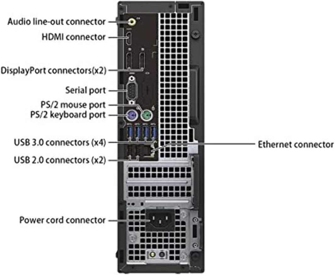 (Renewed) Dell Optiplex 7040 SFF Desktop PC Core I7 6700 3.40Ghz 16GB RAM 240GB M.2 SSD Windows 11 with USB Wifi and Bluetooth Dongle image number 2