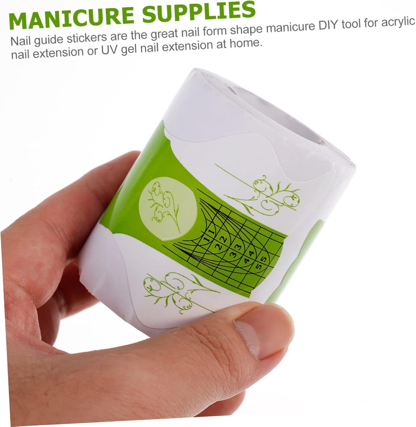 WEKADRIN 100Pcs Nail Extension Forms for Sculpting French Almond Coffin Nails Professional Tool image number 5