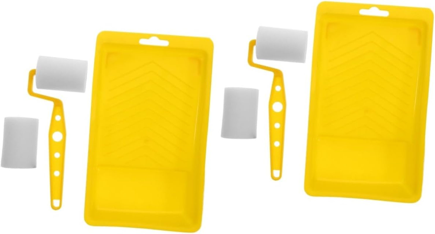 Bestonzon 2Sets Paint Rollers for Painting Walls DIY Painting Rollers Oil Paint for Home Furniture image number 2