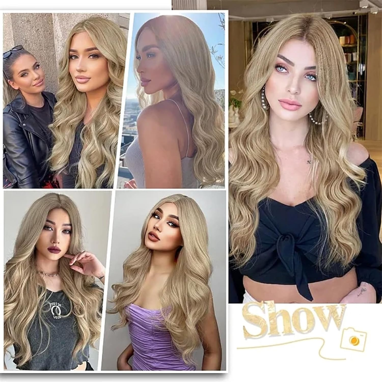 6 in 1 Hair Wand Curling Iron - Janelove 180-450℉ Long-Lasting Ceramic Hair Curlers, 0.35 to 1.25 Inch Curling Wand Set for All Women, 110-220V Hair Waver with LCD- Gold image number 5