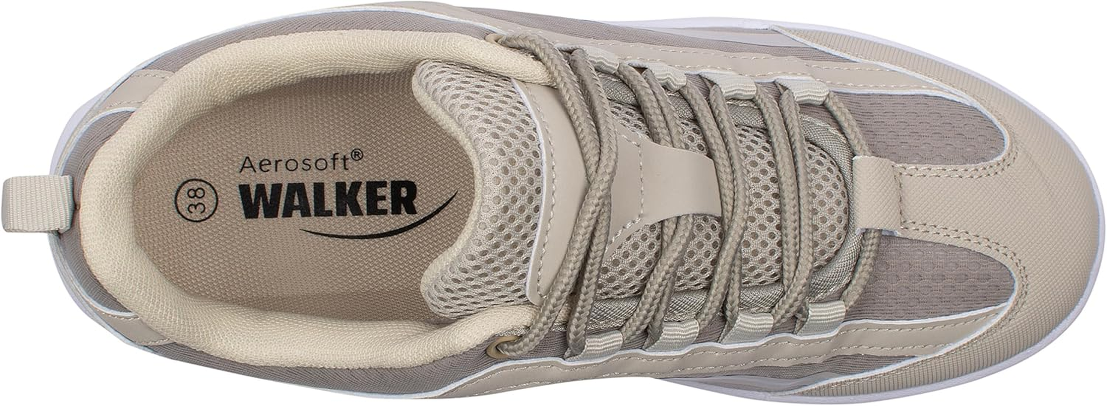 Aerosoft Walker Comfort Lace-Up Shoe Women Men Memory Foam Interchangeable Footbed image number 7