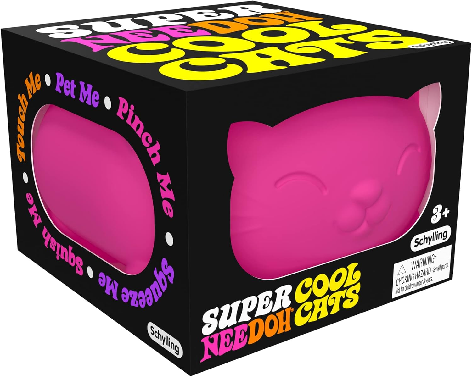 Needoh Cool Cats Super - Jumbo Stress Ball, 4.5 Inches, Groovy Sensory Toy, Soft & Squishy for Relaxation, Available in 4 Bright Colours, Assorted, Ages 3+ image number 6