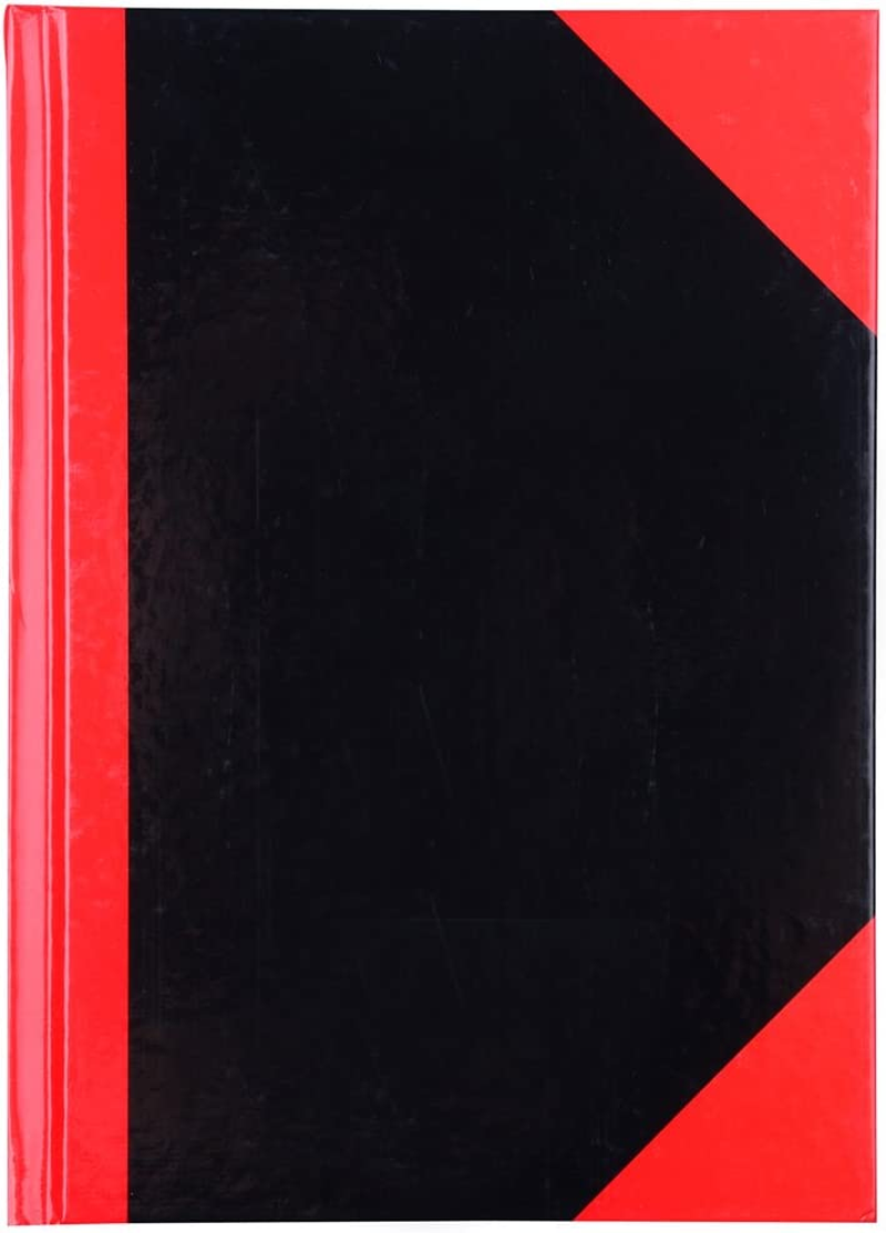 Cumberland Notebook Gloss Cover A5 200 Leaf, Red and Black, (A543110)