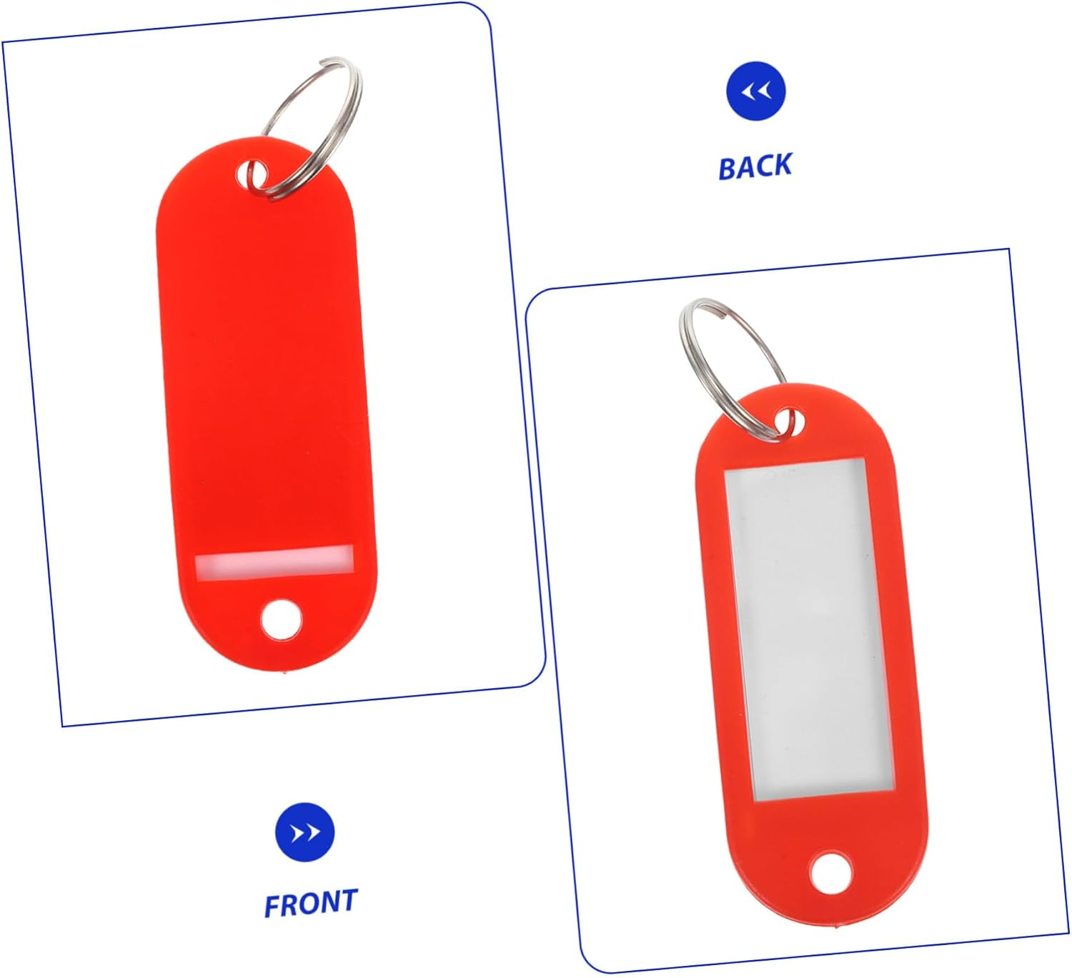 ANDRESLAD 56Pcs Travel Bag Tags Luggage Identifier Tags Numbered Labels for Suitcases Handbags image number 2