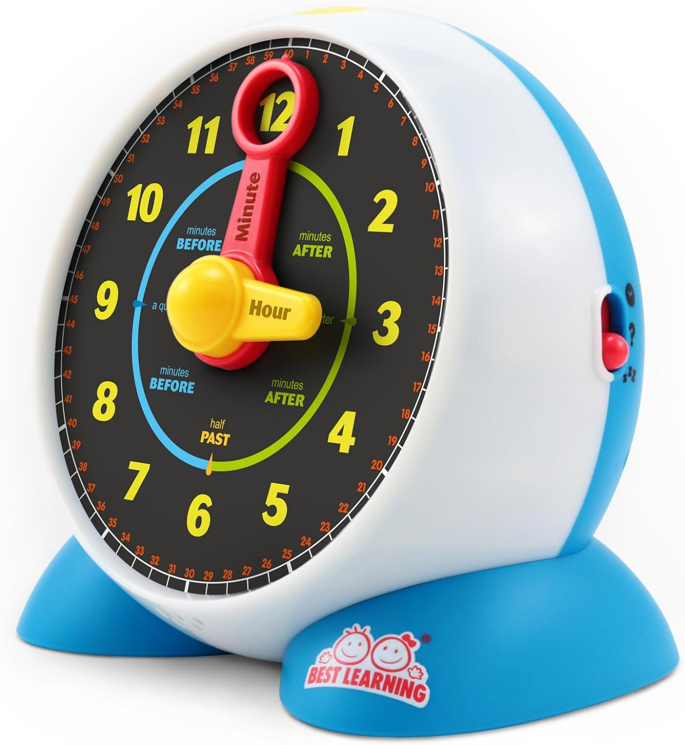 Best Learning Learning Clock - Educational Talking Learn to Tell Time Light-Up Toy with Quiz and Sleep Mode Lullaby Music - Ideal Birthday Toddlers & Kids Ages 3 to 6 Years Old image number 2