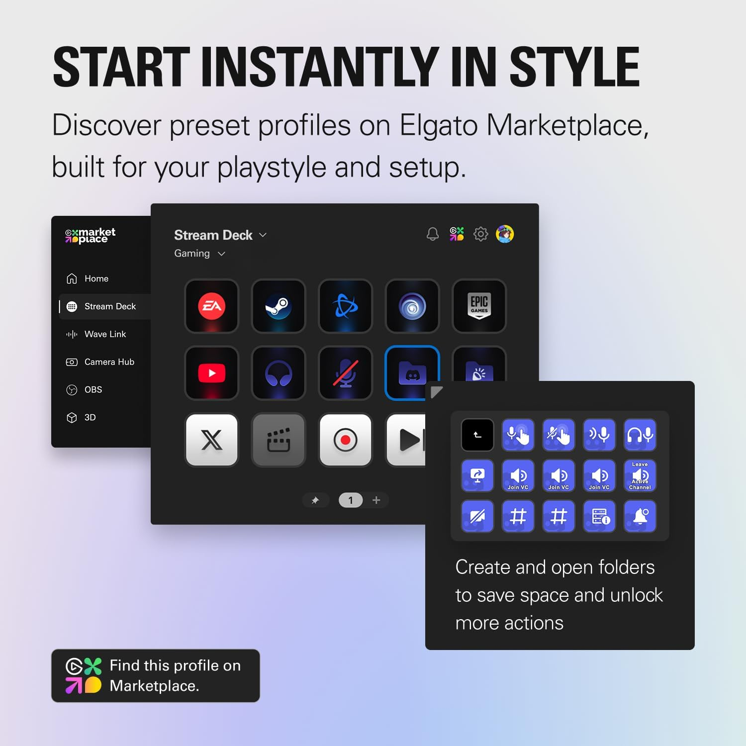 Elgato Stream Deck Scissor Keys&mdash;Workflow Controller with Customisable Macro Keys for OBS, Twitch, Discord, Teams, Photoshop, and More&mdash;Windows 10, Macos 13 or Later image number 4