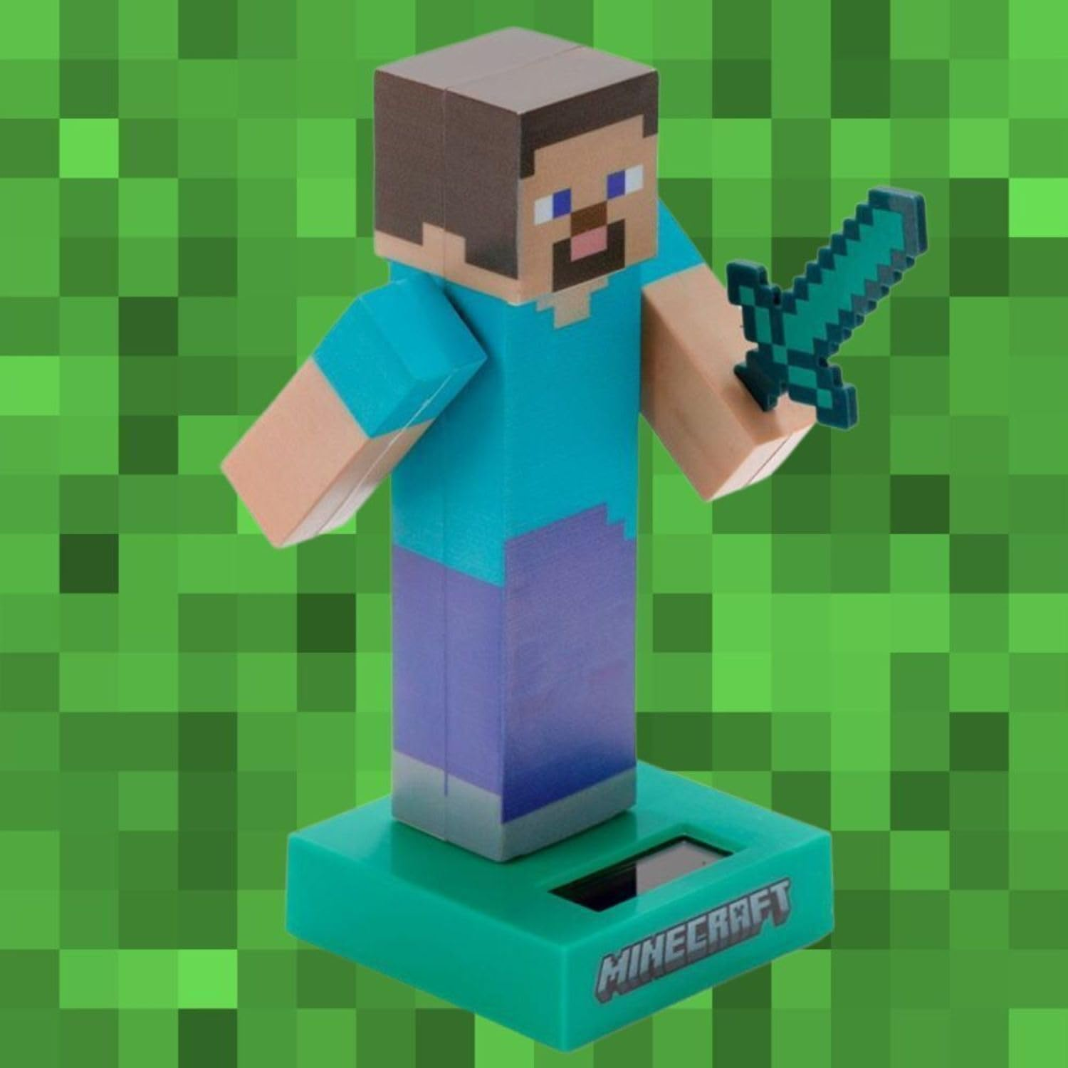 Puckator FF139 Steve Minecraft Solar Pal, Multi-Colour image number 1