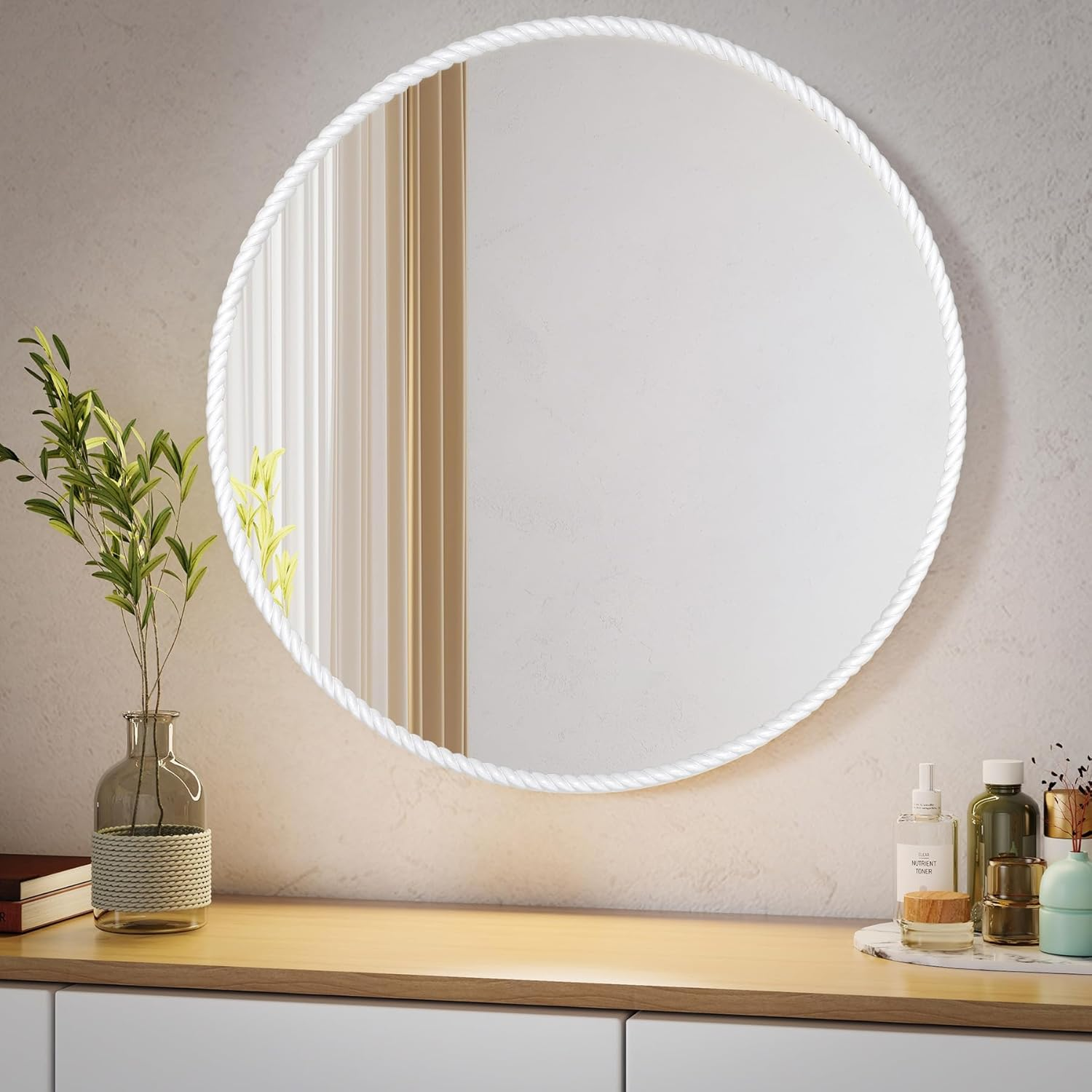 Paintable Peel and Stick Wall Molding Trim, Flexible Strip for Mirror Frame, 3D Wall Edge, Cabinet, Picture Frame and Home DIY Decoration (16.4 Ft X 0.6 Inch) image number 5