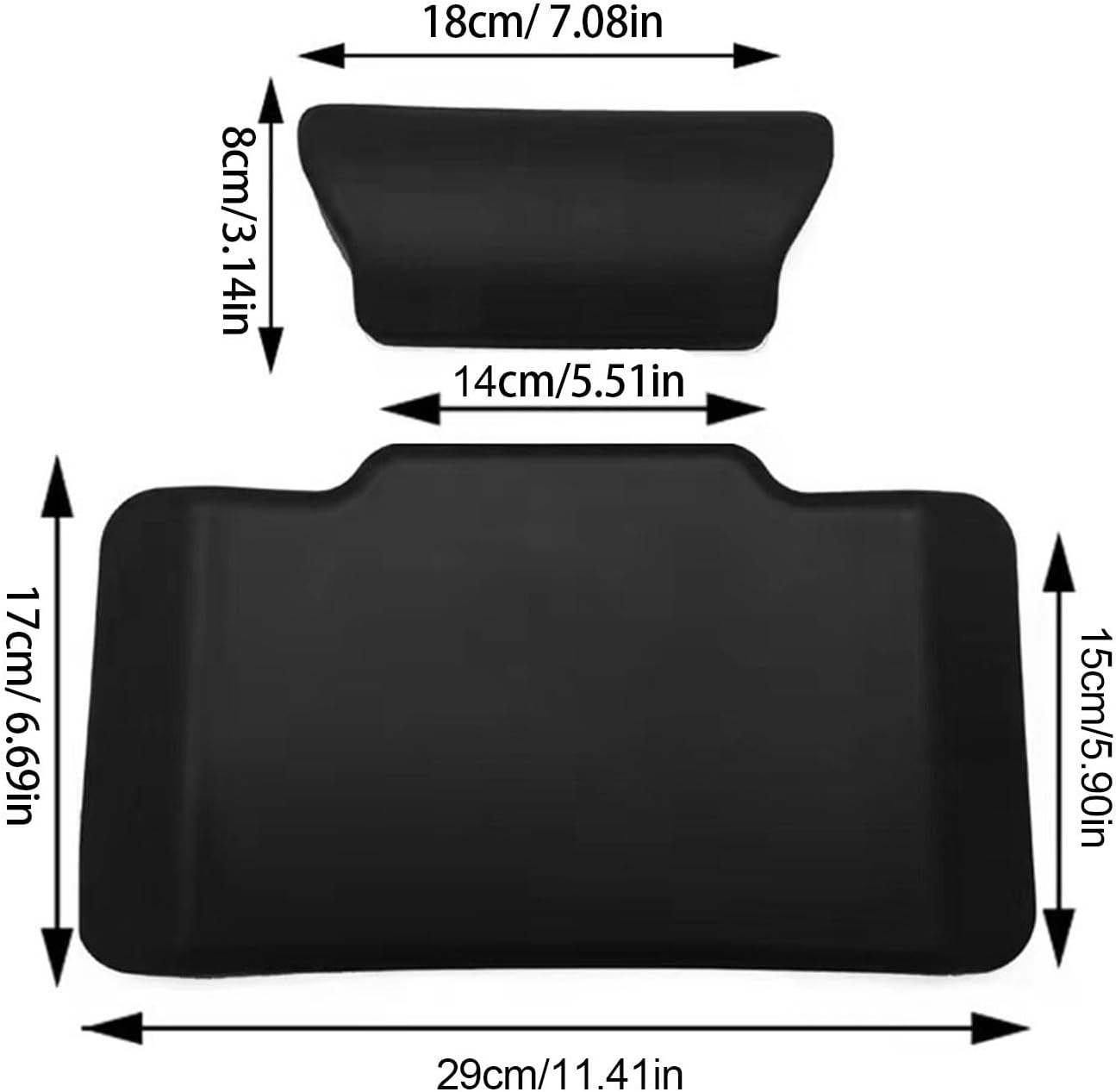 Motorcycle Luggage Back Rest - Motorcycle Back Pads, Passenger Backrest | Motorcycle Back Pads, Long Ride Comfort Motorcycle Passenger Cushion, Rear Trunk Sponge Pad for Bicycle - S image number 5