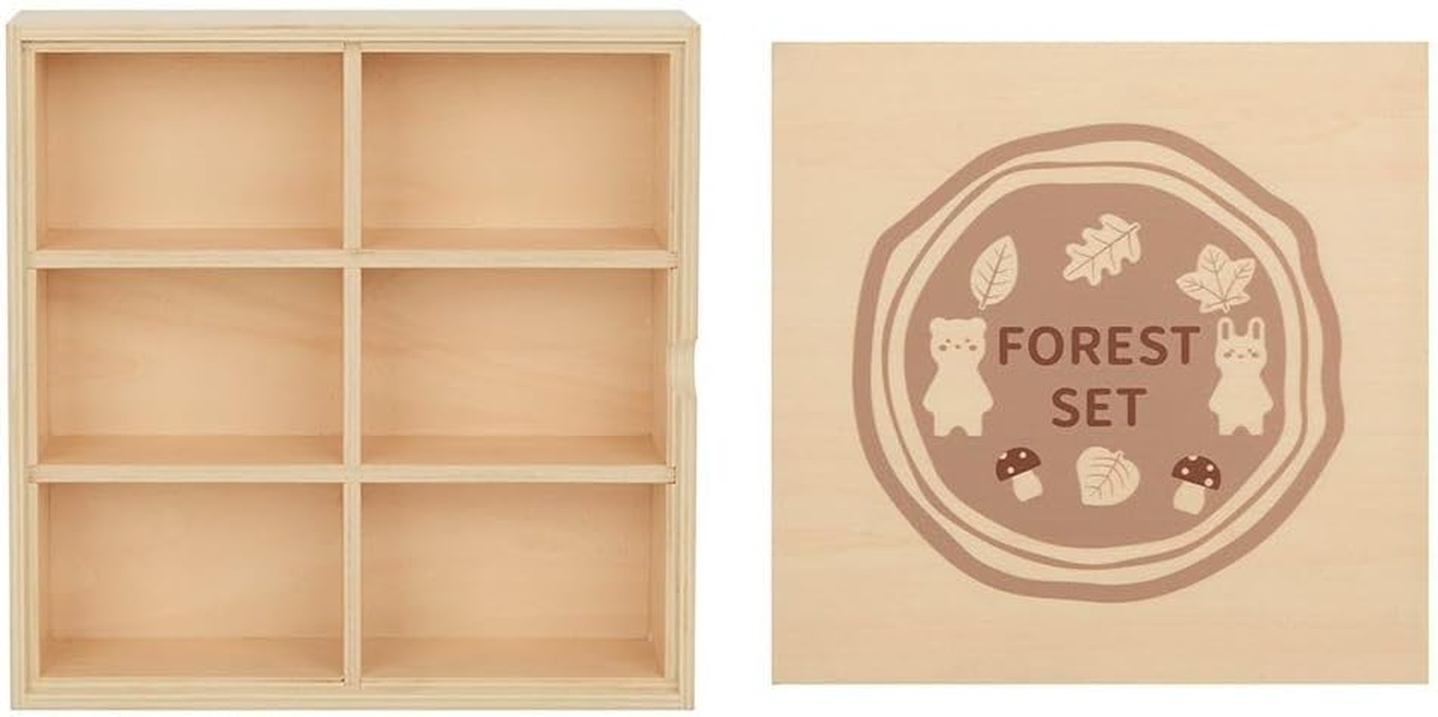 Tooky Toy My Forest Friends Wooden Forest Block Set &ndash; 40-Piece Montessori-Inspired Woodland Play Set with Trees, Animals & Nature Shapes &ndash; Imaginative & Open-Ended Play for Kids Ages 3+ image number 5