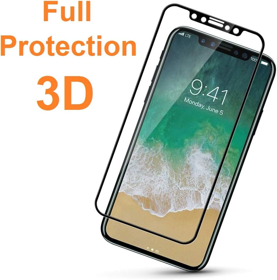 Pack of 2 3D Tempered Glass Screen Protectors for ZTE Nubia Focus 5G - Focus 2 - Music - Music 2, Black, Screen Protector 9H+ Hardness, Anti-Scratch Oil Bubbles, Full Protection, 3D, 4D, 5D image number 5