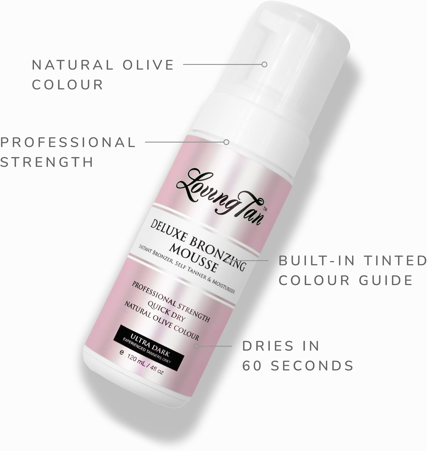 Loving Tan Deluxe Ultra Dark Bronzing Mousse 120 Ml image number 1