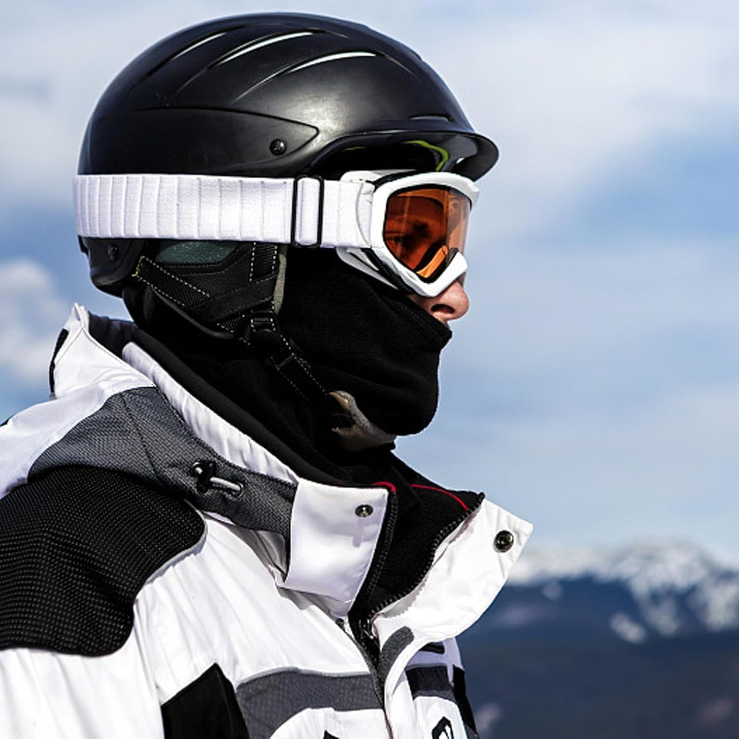 Kuskins 5 Pack Summer & Winter Balaclava Face Mask, UV Protection Breathable Ski Mask for Motorcycle Cycling, Adjustable Full Face Cover for Men & Women, Cold Weather Thermal & Cooling Neck Gaiter image number 3