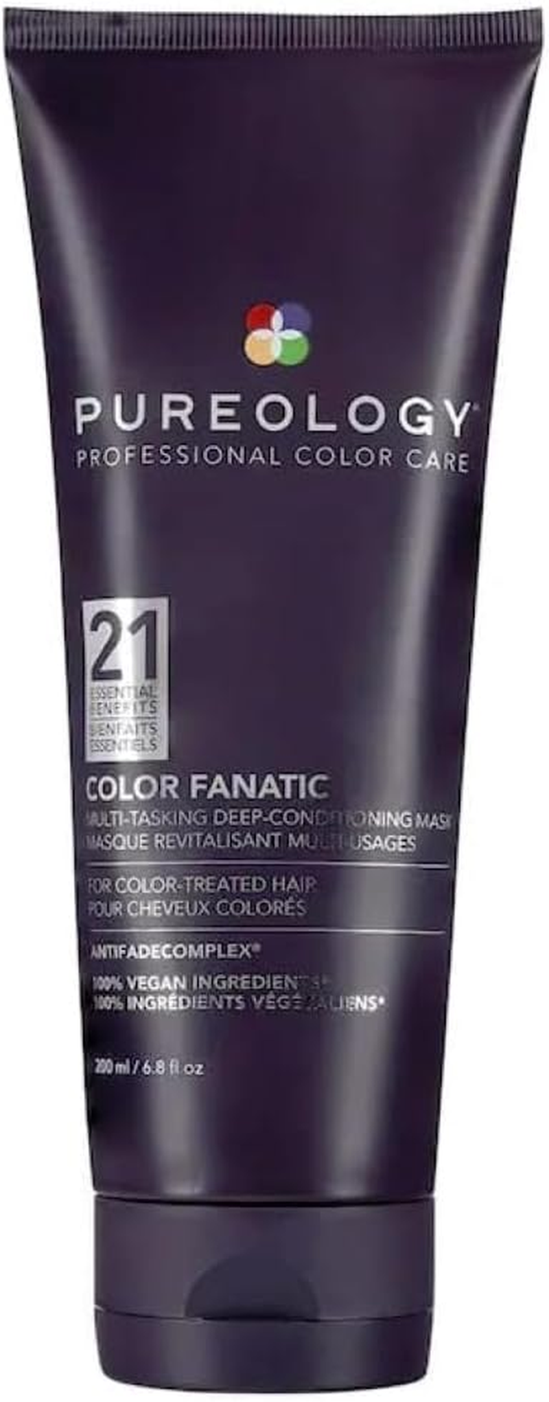 Pureology Color Fanatic, Treatment Hair Mask, 21 Benefits, for Colour-Treated Hair, Vegan Formulas, Sulphate Free for a Gentle Cleanse, 200 Ml