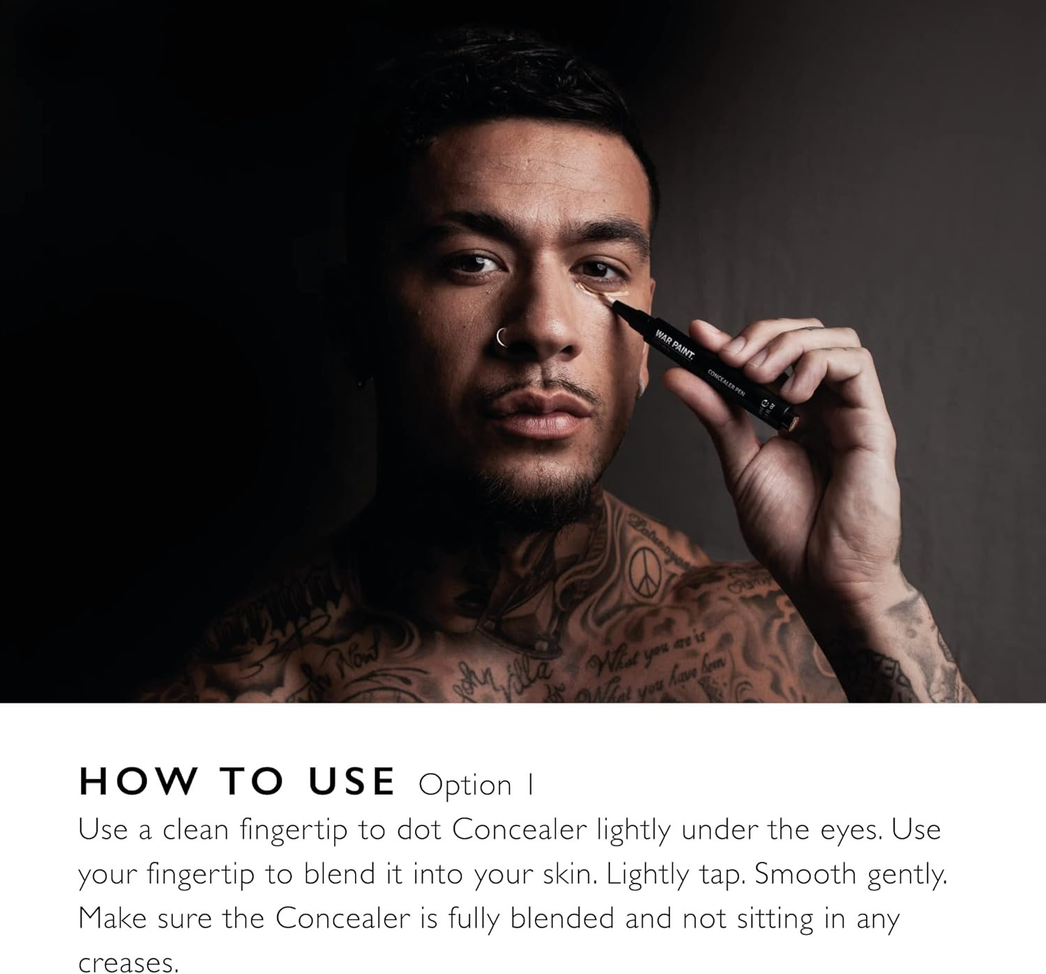 War Paint Concealer Pen for Men, Tan, 3 Ml image number 6