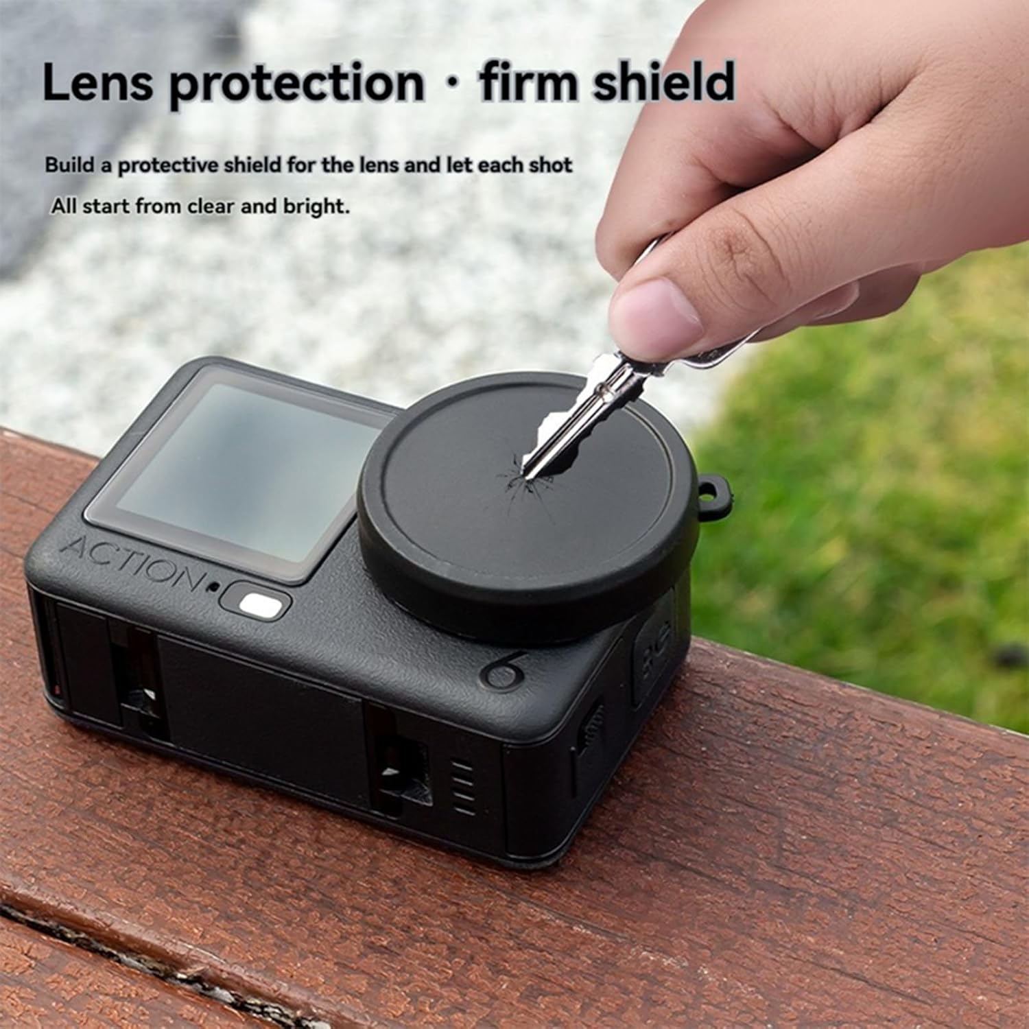 Lens Cover for DJI Osmo ACTION 6 (2-Pack), Soft Silicone Camera Cover Shockproof & Dustproof &ndash; Easy to Install, Washable Protective Case for Action Camera Accessories image number 4