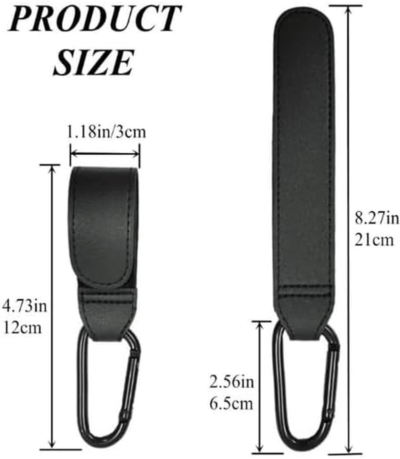 7 Pack Shopping Cart Hooks with Storage Straps - Durable Grocery Bag Holders & Cable Organizers for Carts, Strollers, Wheelchairs, Home & Office image number 1