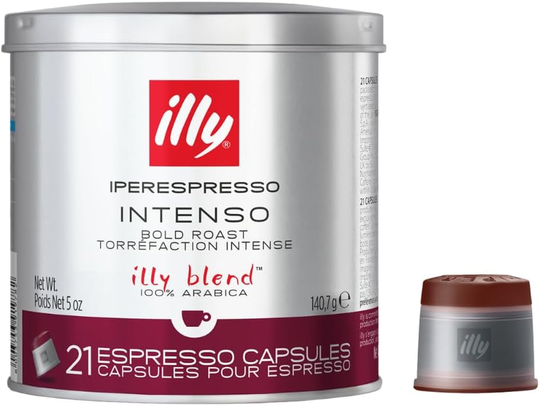 Illy Arabica Selection Brazil Espresso Capsules, 21 Count - Rich Brazilian Coffee Flavor - Compatible with Espresso Machines - Smooth, Balanced, and Velvety - Dark Roast, 100% Arabica Beans - 21 Count (Pack Of 1), Flower
