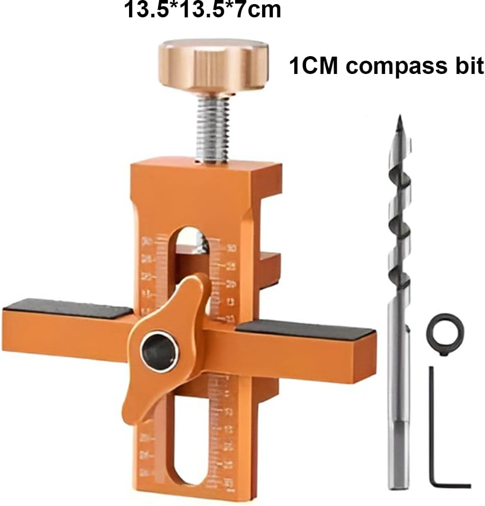 HHWRT Cabinet Door Positioning Tool, Cabinet Door Installation Positioner, Versatile Locator Pocket Hole Jig Kit, Adjustable Length Cabinet Aid Positioner, Aluminum Alloy Mounting Hardware image number 6