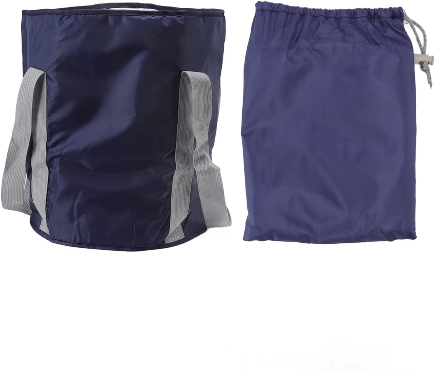 Collapsible Foot Bath Tub for Travel Camping Portable Foot Soaking Tub Foldable Double Layer Foot Bucket for Soaking Feet with Storage Bag(Grey)