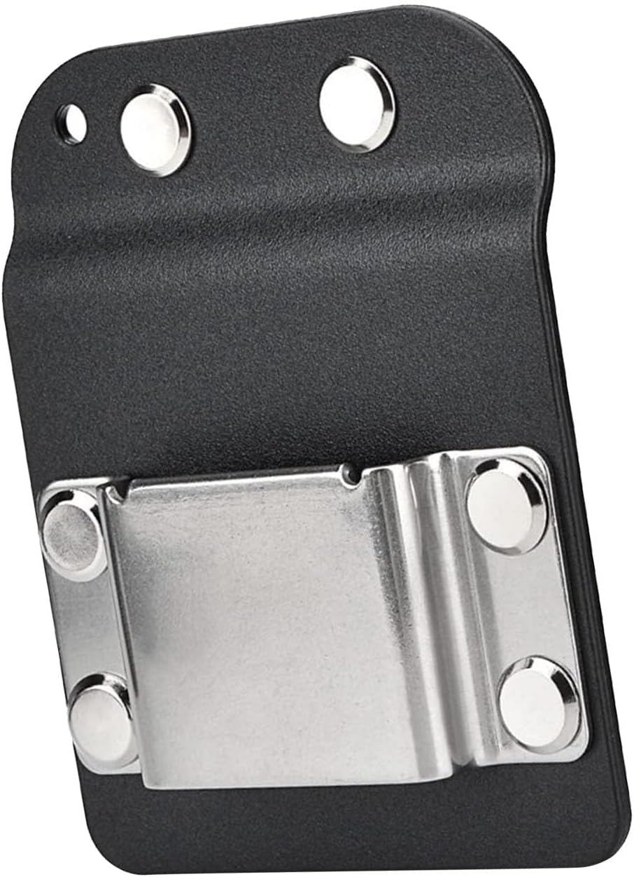 Jectse Stainless Steel Drill Belt Holder, Extended Length, Black, 2 Inch, Tool Holster, Tool Belt Holder image number 1