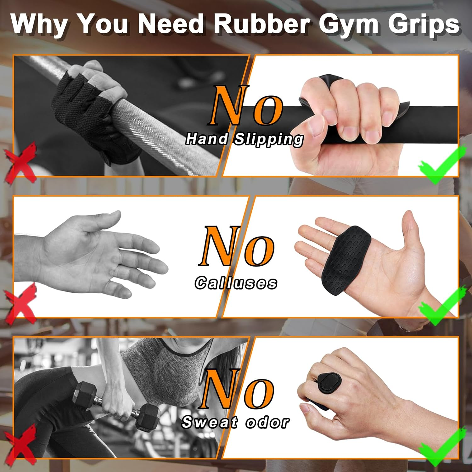Decrplus Rypt Grip for Weight Lifting Deadlift Rows-Rubber Anti-Slip Ergonomic Lifting Gloves for Men and Women Training Palm Protectors for Gym Intensive Training and Exercise ﻿ image number 1