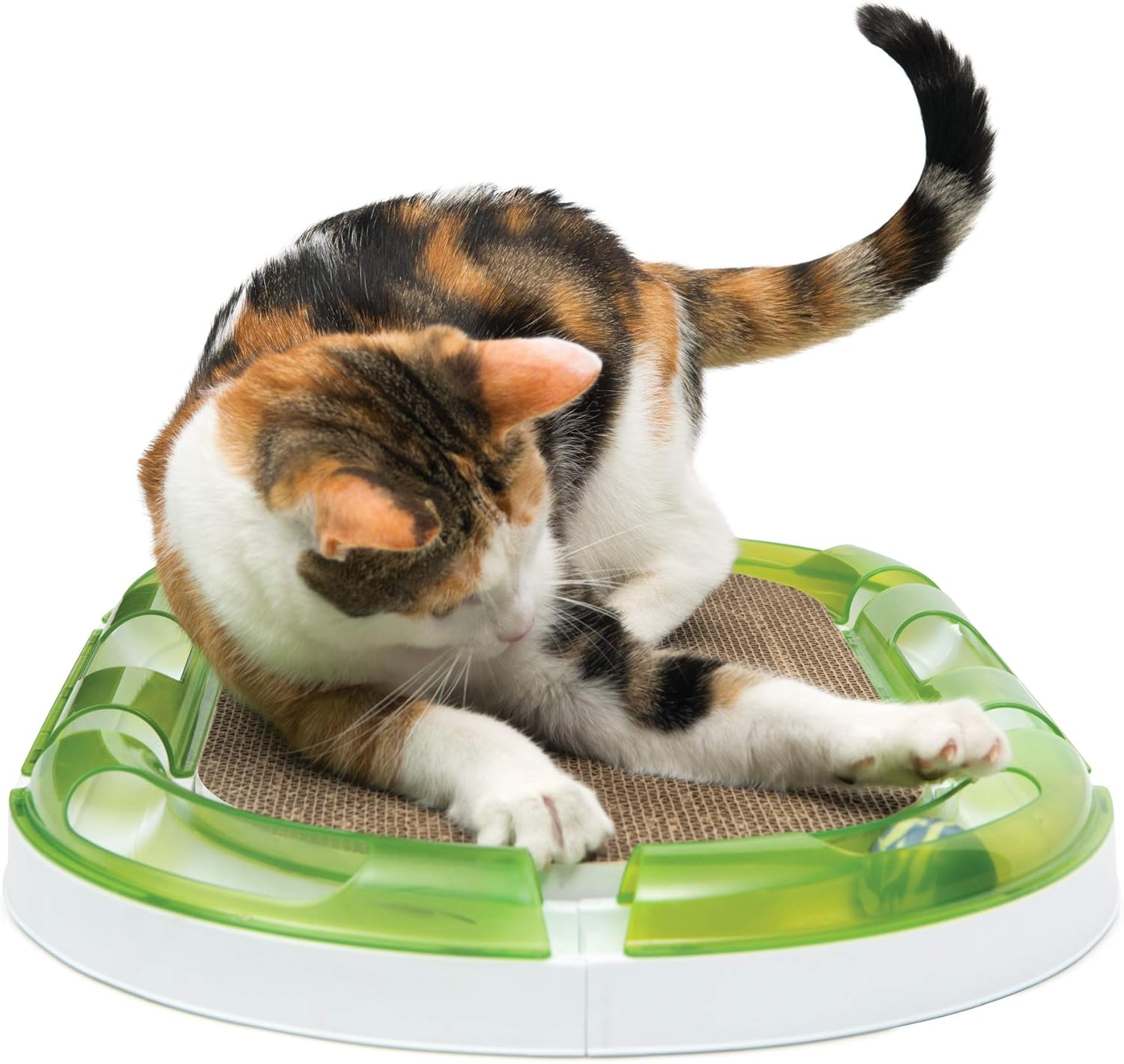 Catit Senses 2.0 Oval Cat Scratcher, Interactive Cat Toys image number 4