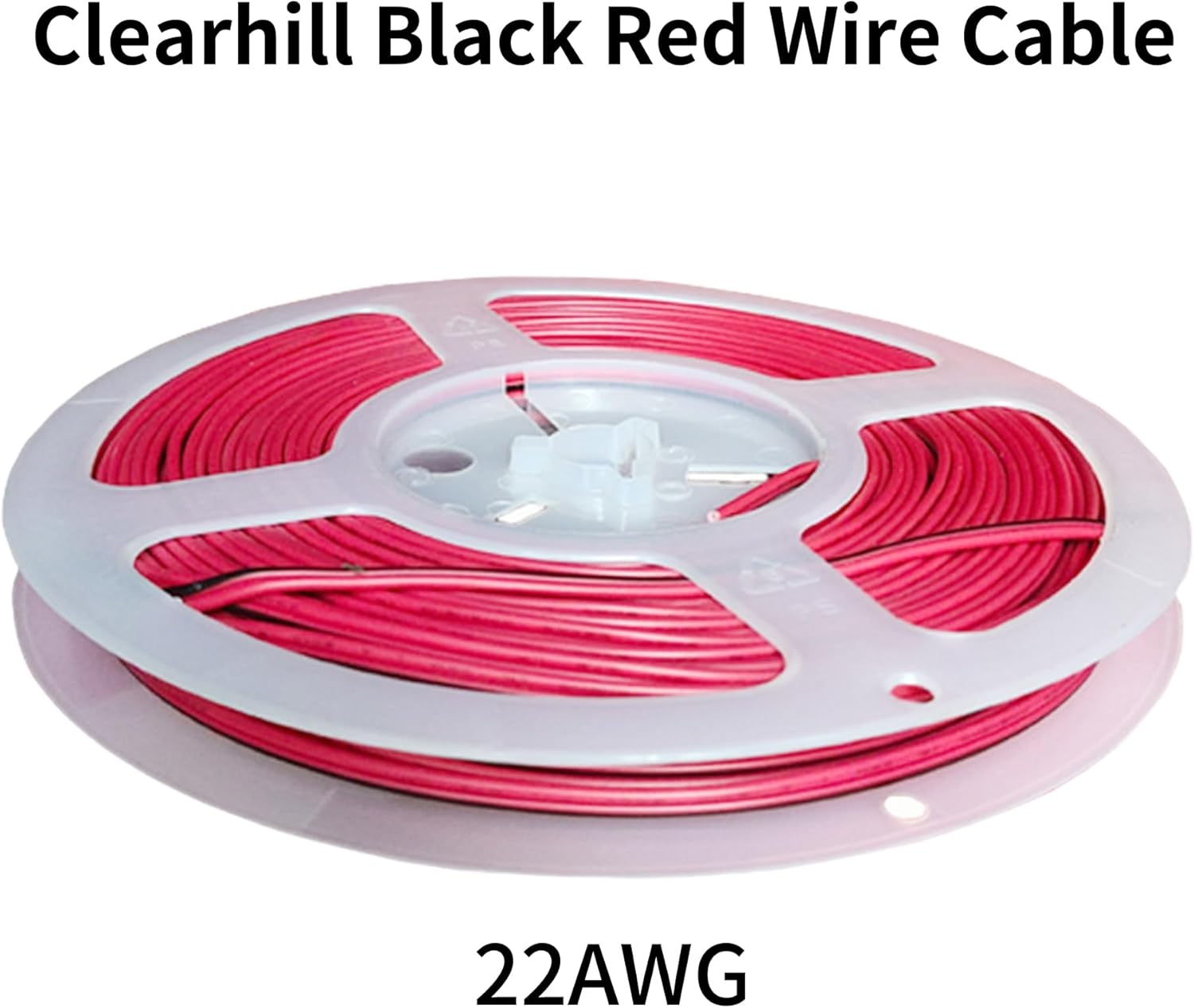 Clearhill 10M/32.8FT 22AWG Electrical Wire,2 Pin Black Red Wire Cable,Extension Wire Cable,For 12V/24V DC Cable for Led Strips Single Colour