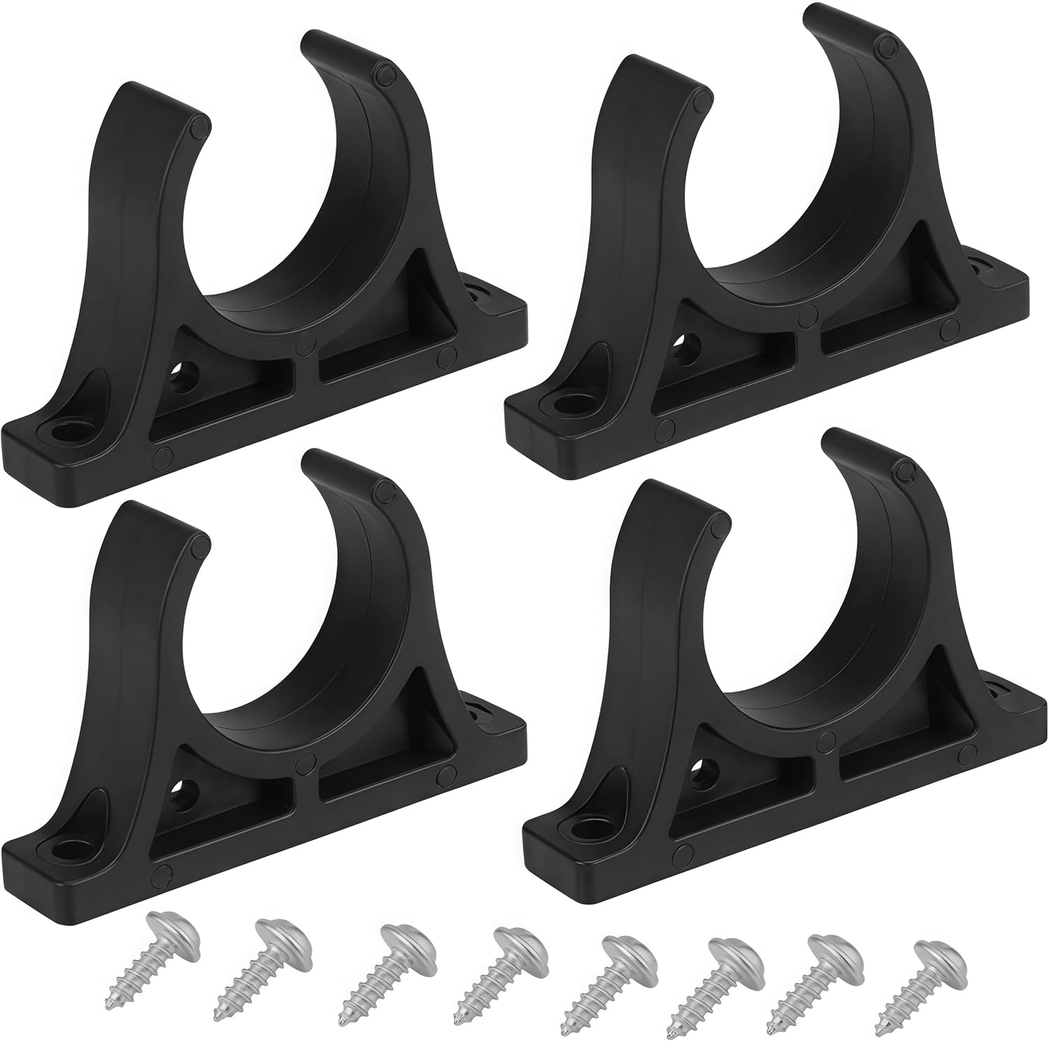 Paddle Oar Holder Clips Keeper,4 Pcs Durable Nylon Kayak Paddle Accessories,For Canoes Rowing Boats Inflatable Boat image number 1