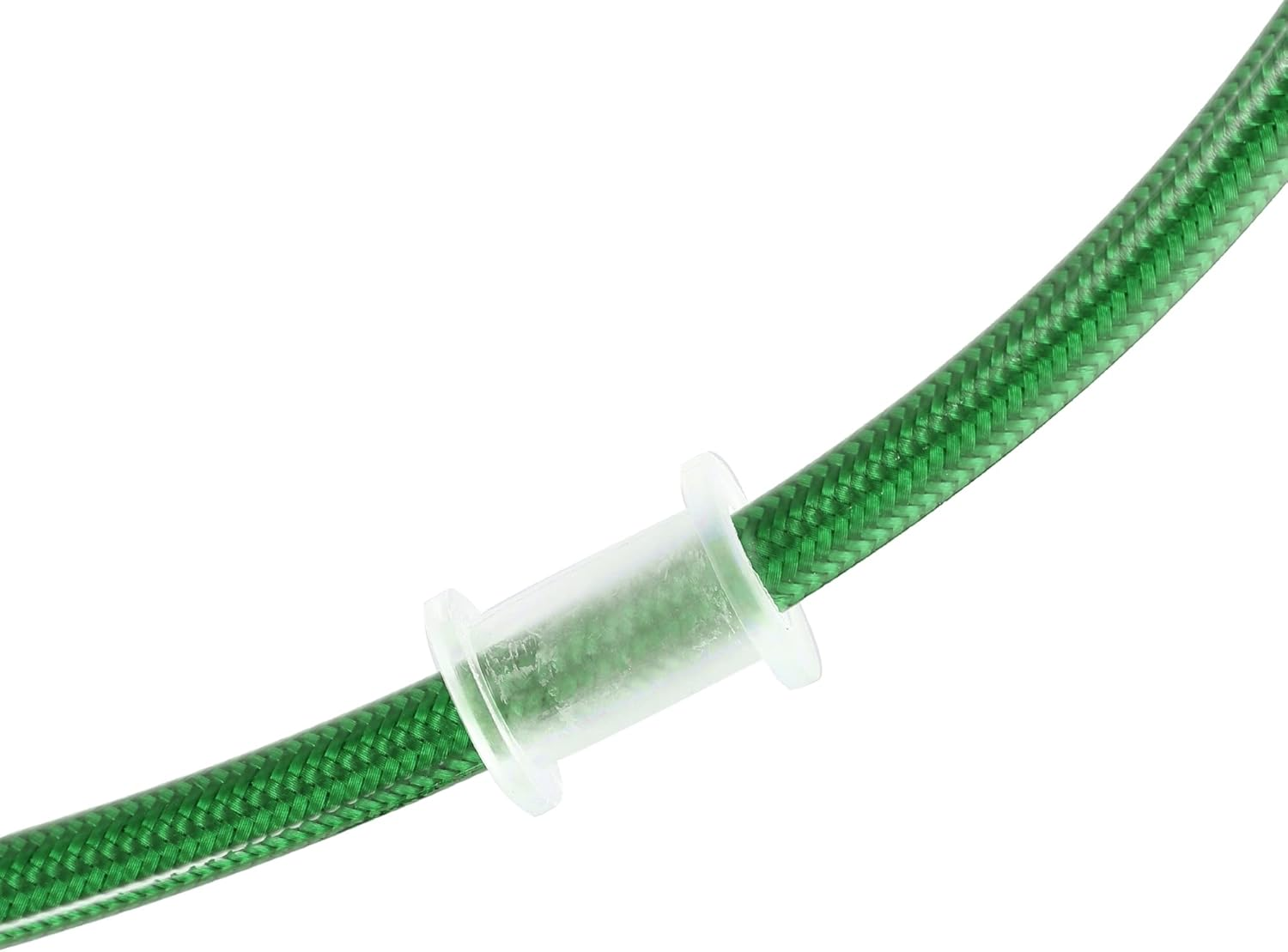 X AUTOHAUX 120Cm AN3 M10 Car Hydraulic Brake Line Oil Hose Pipe Fitting 28&deg; 90&deg; Stainless Steel for Car Motorcycle Dirt Racing Bike Green image number 4