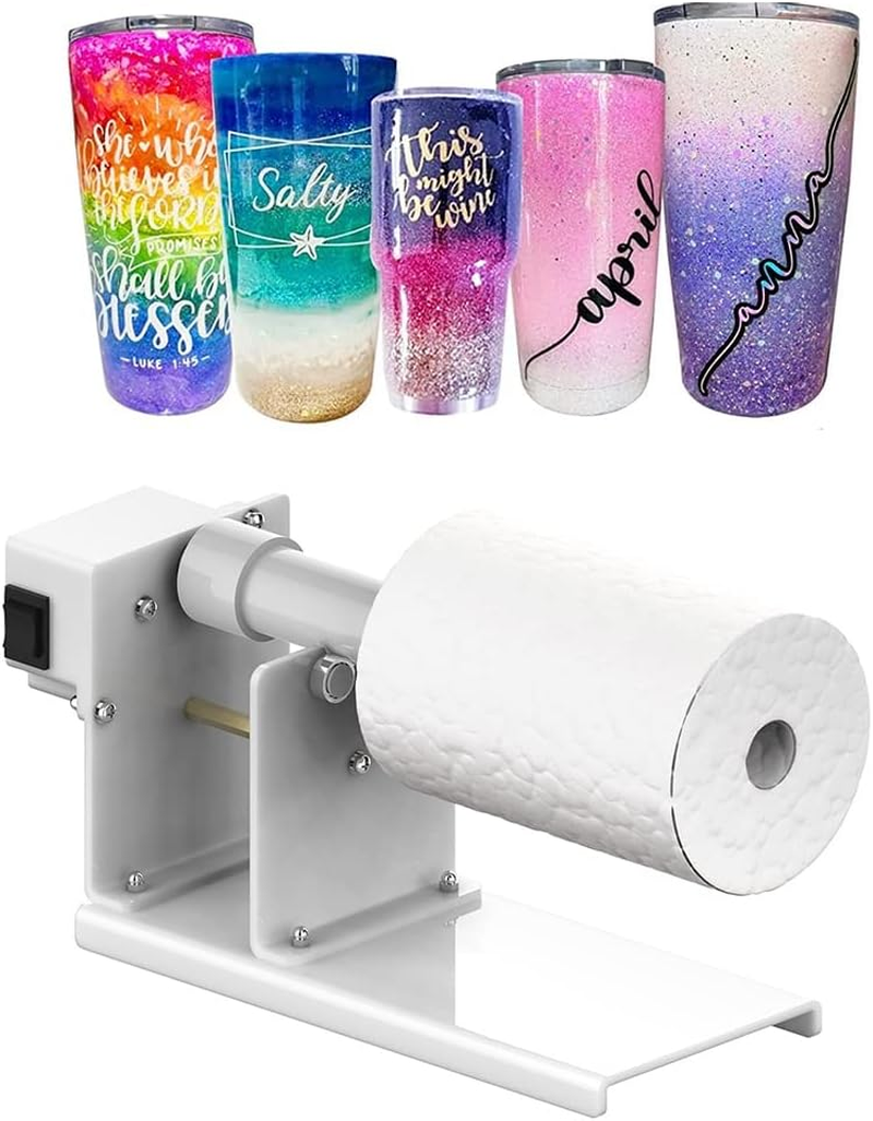 2 Ways Rotation Cup Turner Tumbler for Crafts,Tumbler Turner for DIY Glitter Epoxy, Professional Designed Tumbler Cup Spinner Machine Kit for Starter image number 2