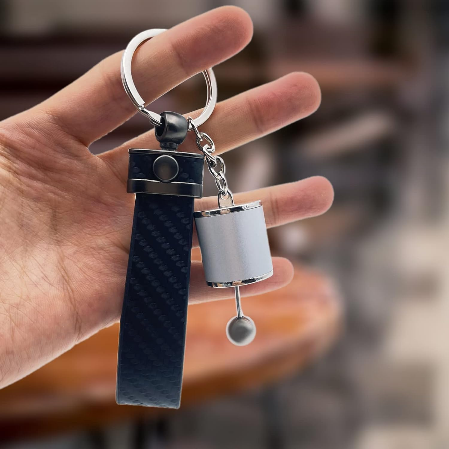 WEZCHUGHAOL Gear Shifter Keychain Gifts for Drivers Racer Bus Truck Driver Chauffeur Mini Car Parts Accessories Gifts image number 1