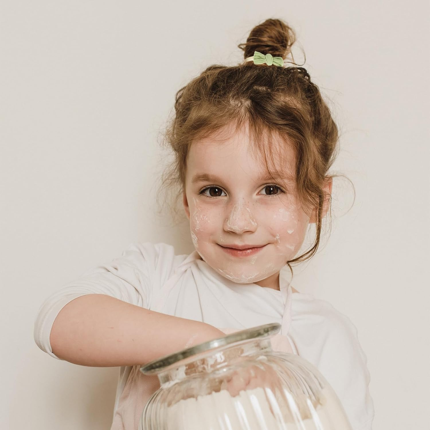 20 Thick Hair Rings with Candy Coloured Hair Bows image number 3