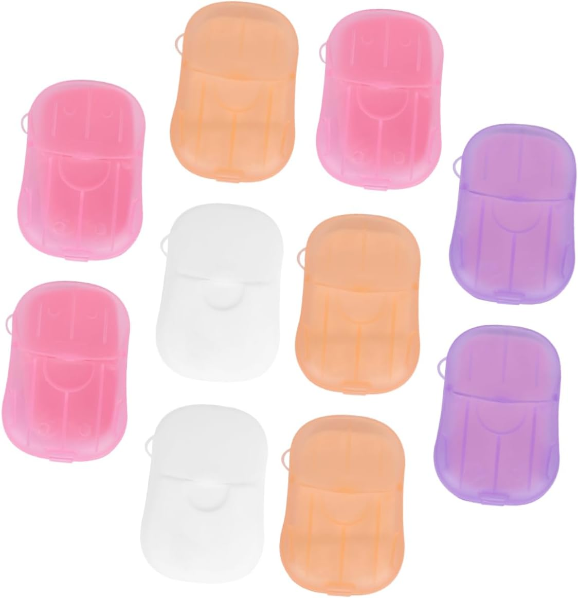 Sosoport 10 Pack Travel Soap Sheets Portable Hand Washing Soap Flakes Bath Face and Hand Wash Random Scent Ideal for Travel Camping Hiking image number 1