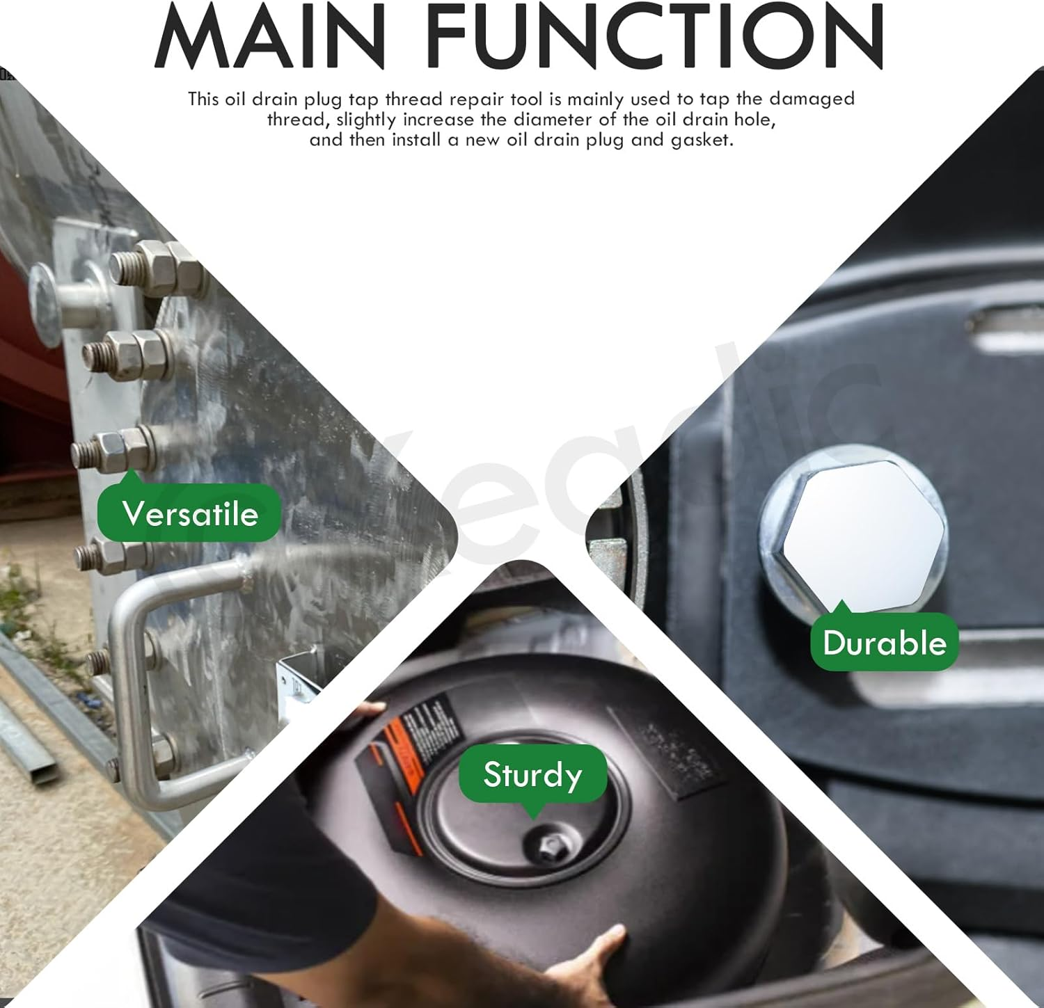 Keadic 28Pcs Universal Oil Drain Plug Gasket Assortment Kit, Automotive Metric Drain Plugs Compatible with Jeep GM Ford Honda Toyota Nissan image number 2