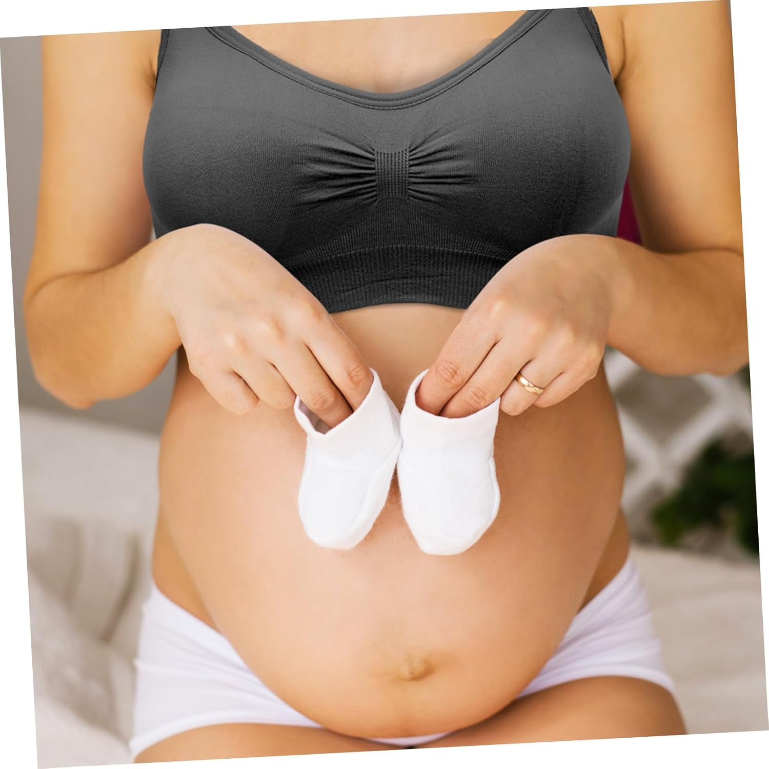 CALLARON 3Pcs Nursing Bras for Breastfeeding Pregnancy Includes Extenders Comfortable Spandex Blend Effortless One Handed Nursing Versatile Stylish Maternity Wear image number 2