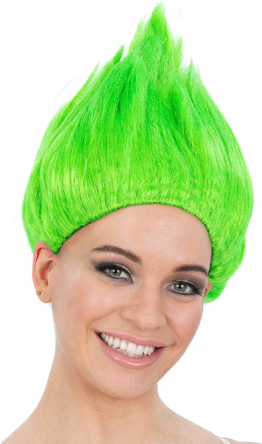 Smiffys 90S Troll Wig, Green, 1990'S Fancy Dress, 1990S Dress up Wigs