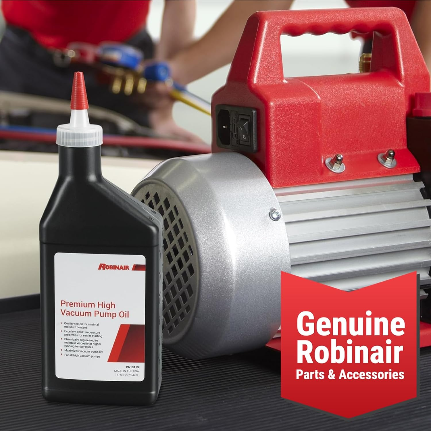 Robinair 13119 Premium High Vacuum Pump Oil, Pint (12-Pack)